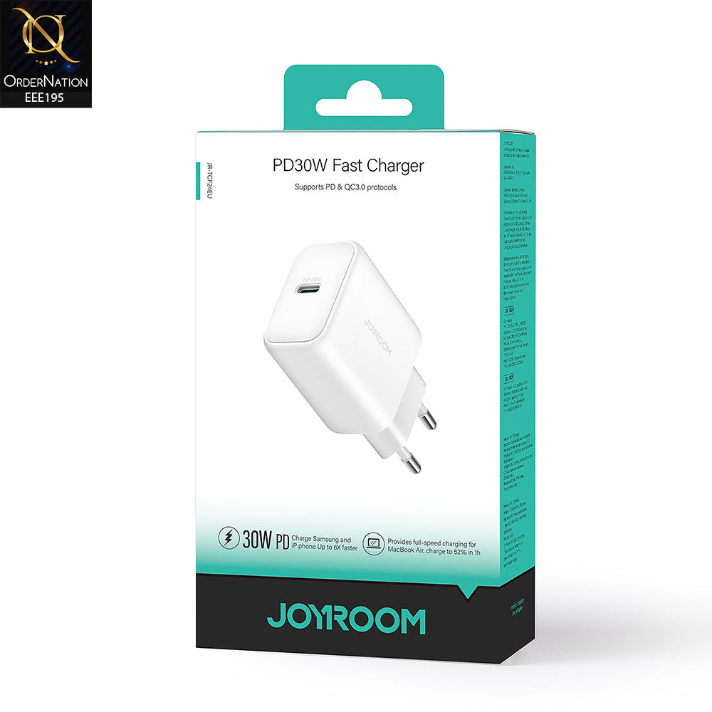 JOYROOM JR-TCF24EU 30W Type-C PD Fast Charger - White