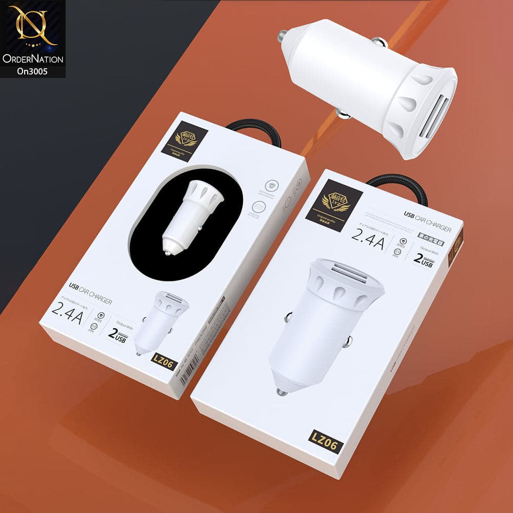 LYZ - LZ06 - 2.4A Dual USB Car Charger