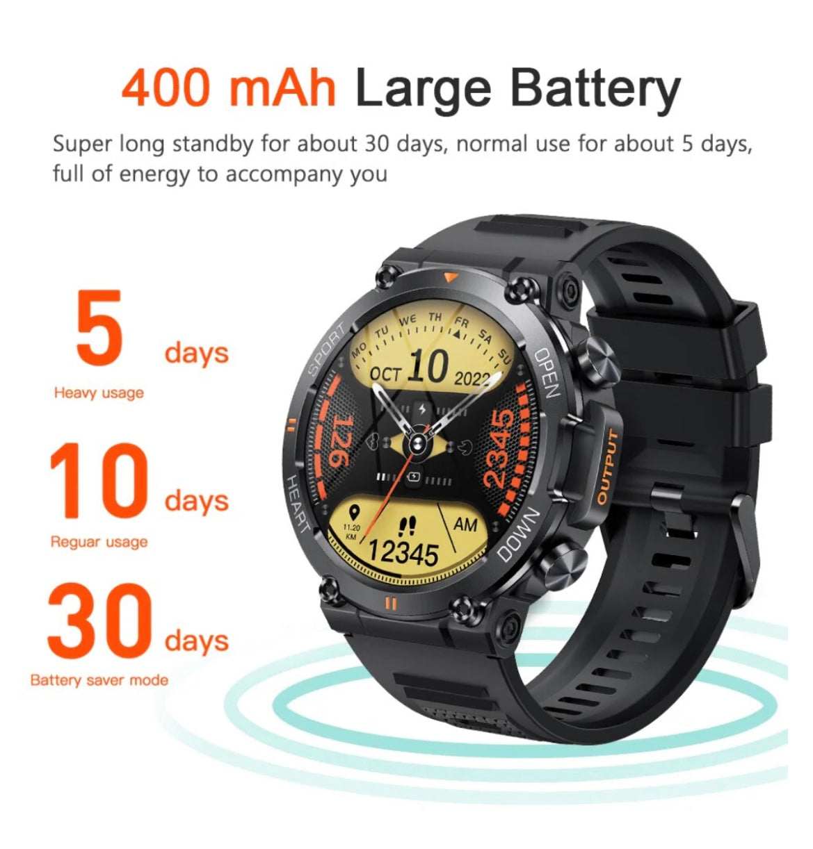 GT6 PRO SPORTS WATCH + FREE LEATHER STRAP