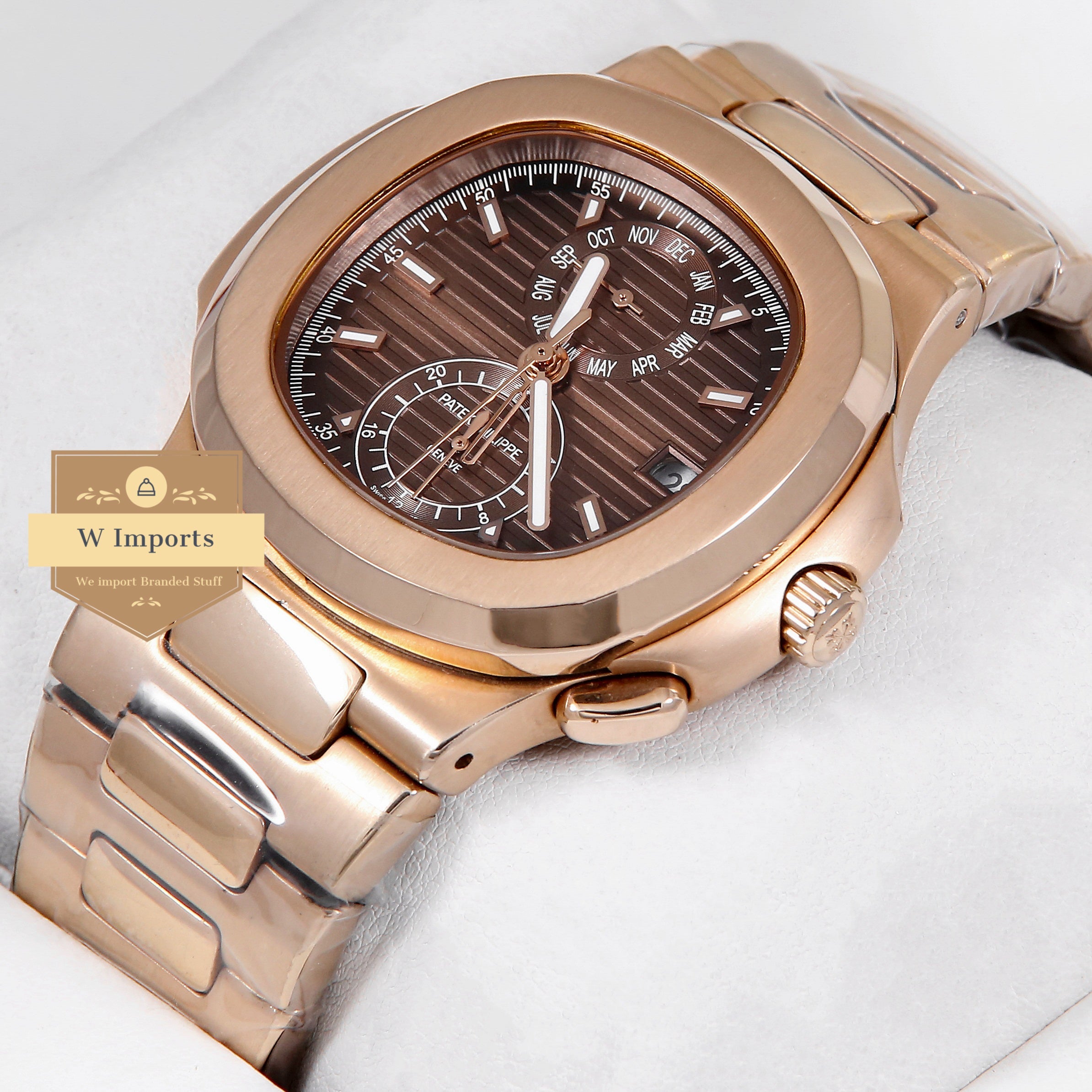 Latest Collection Rose Gold With Brown Dial Automatic Watch