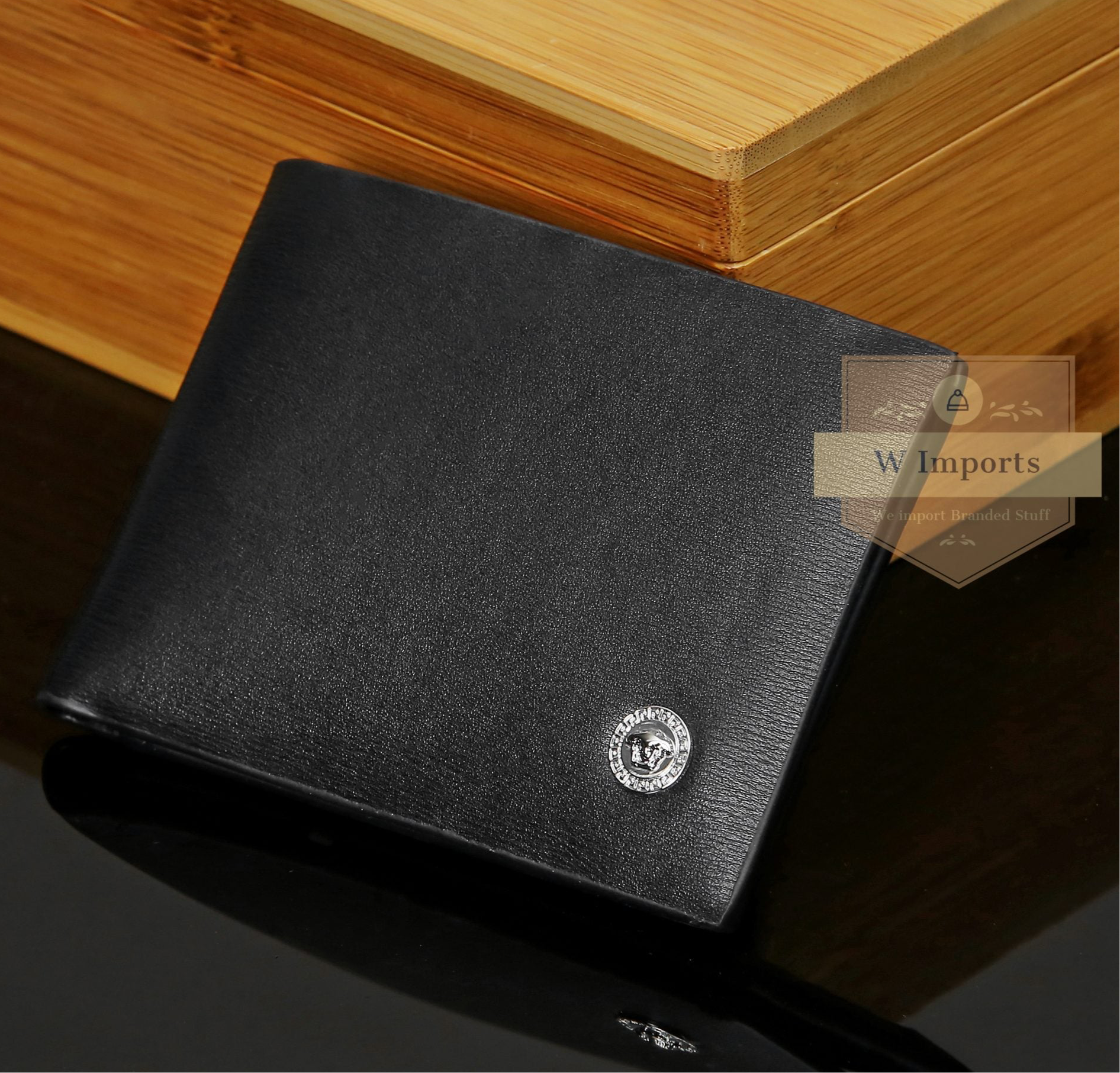 Latest Black Leather Bifold Wallet For Men ( 67B )