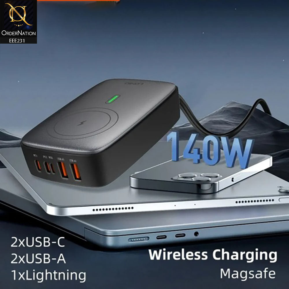 Ldnio Q4010 140W Multiport Desktop Charging Wireless Charger - Black