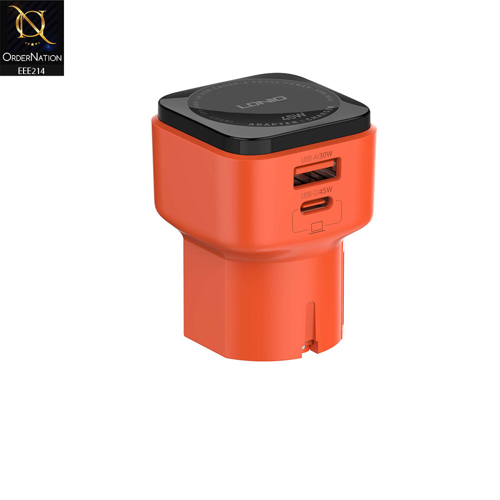 LDNIO Q2420 45W 2-Port Universal Charger -  Red