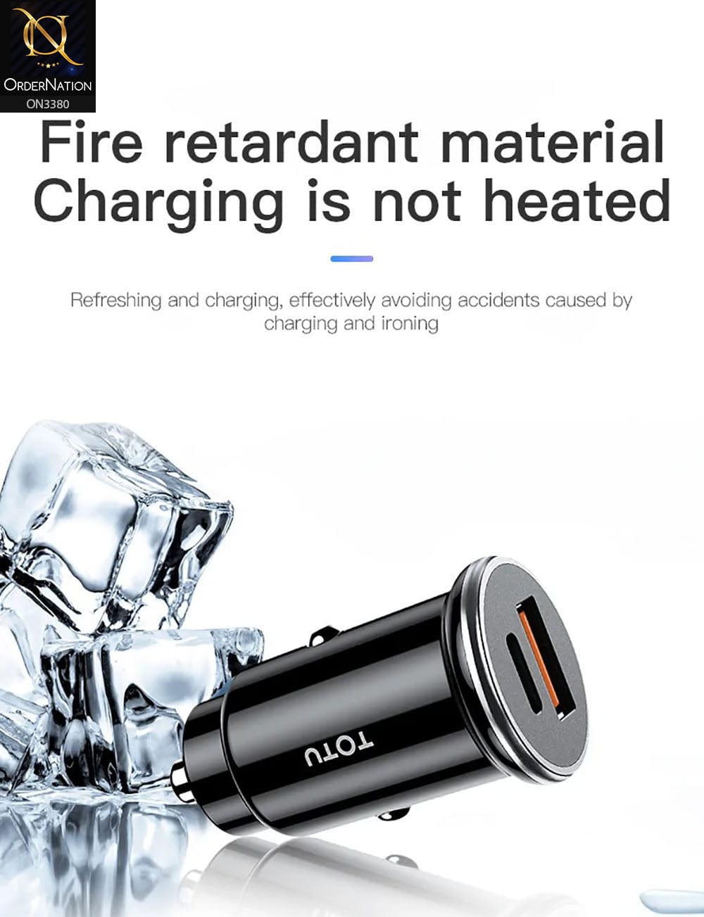 Black - ToTu DCCPD-02 - Elite Series Double Usb Ports strong power PD car charger, qc 3.0 car charger