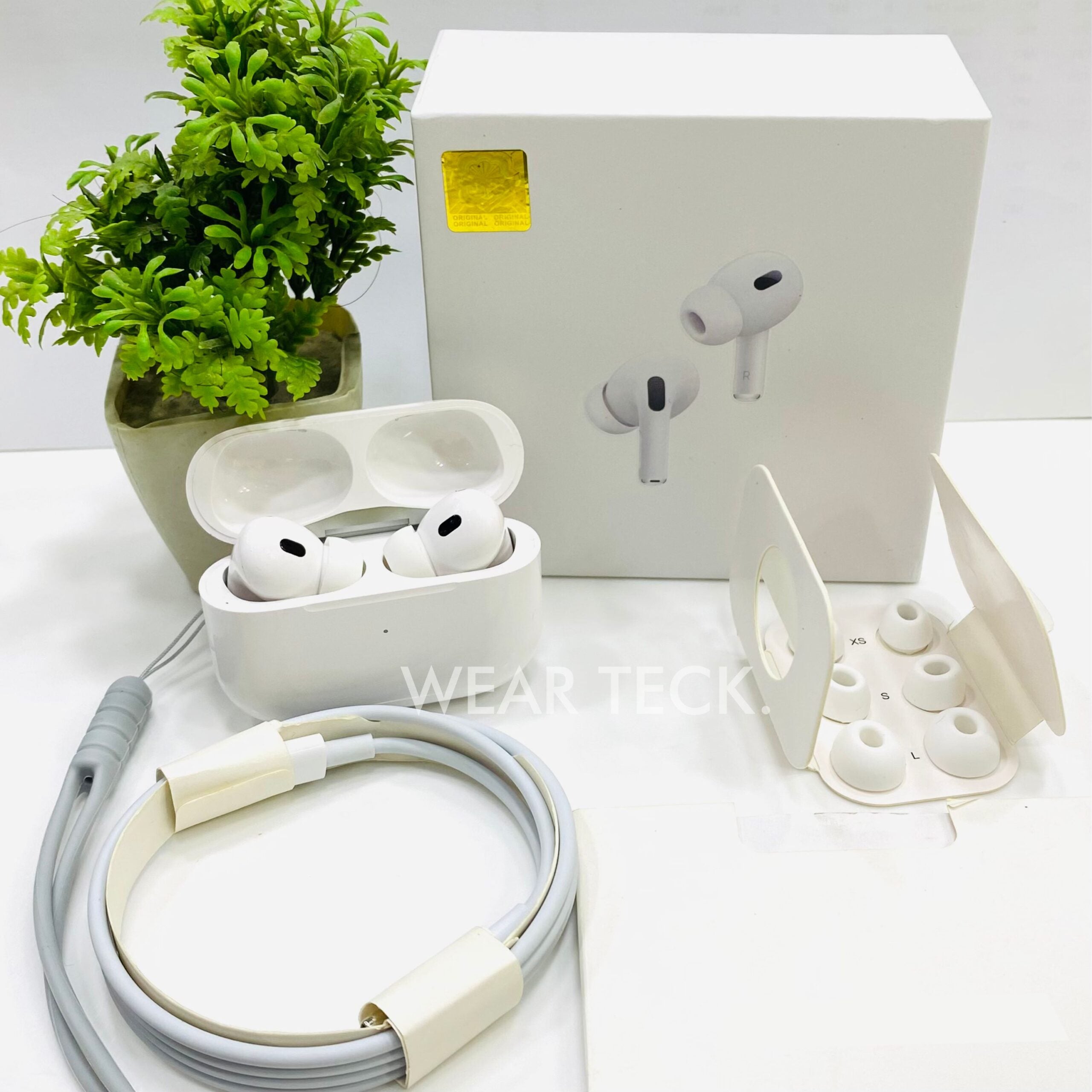 AirPods Pro 2 (2nd Gen) Airpods Pro Anc | Pro 2 Type C | Active Noise Cancellation | Wireless Earbuds Bluetooth 5.3, Super Sound Bass, Charging Case and Extra Ear-Buds, Pop-Up Feature Compatible with All Devices |