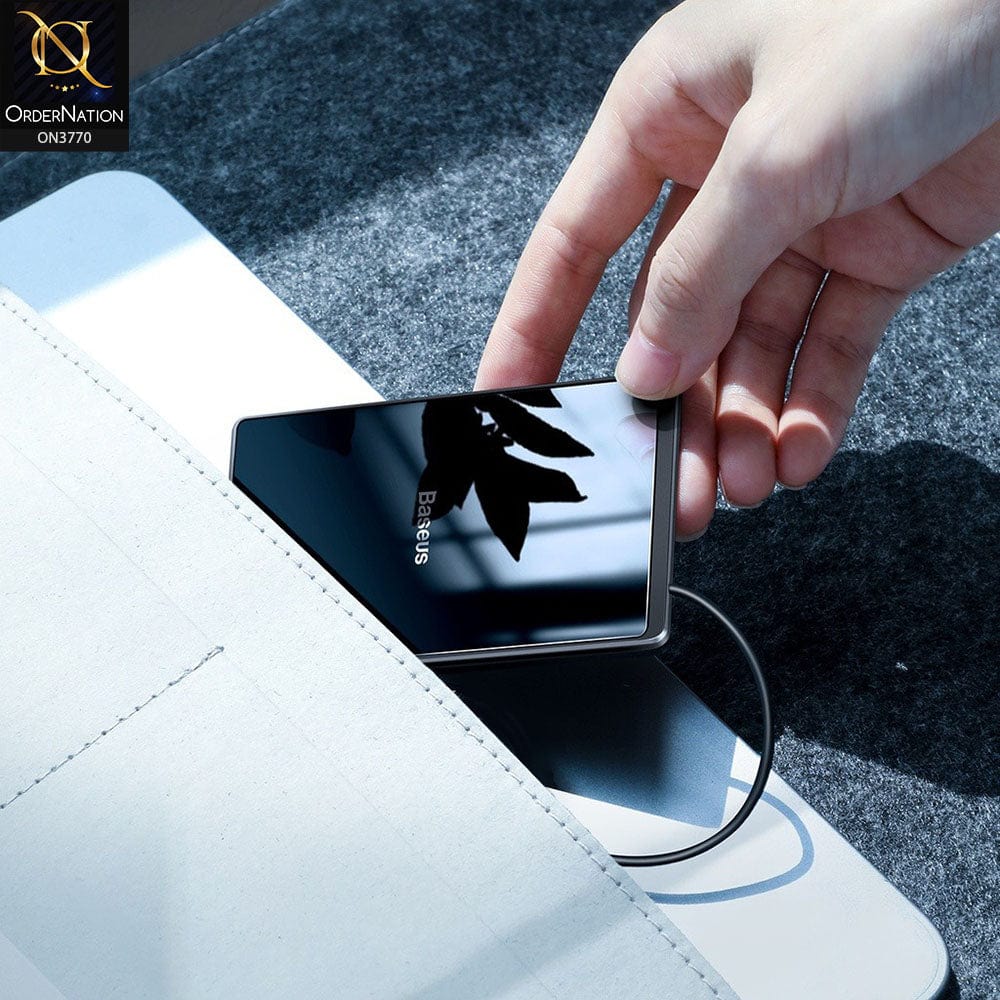 Wireless Charger - Black - Baseus Card Ultra-thin Wireless Charger 15W