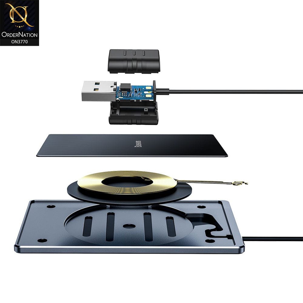 Wireless Charger - Black - Baseus Card Ultra-thin Wireless Charger 15W