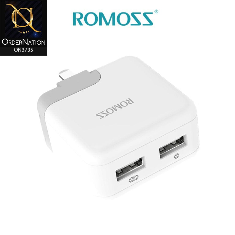 White - ROMOSS iCharger 12S double USB wall charger