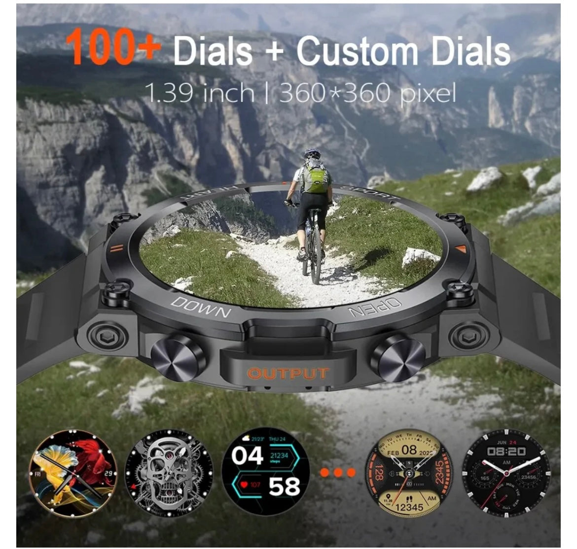 GT6 PRO SPORTS WATCH + FREE LEATHER STRAP