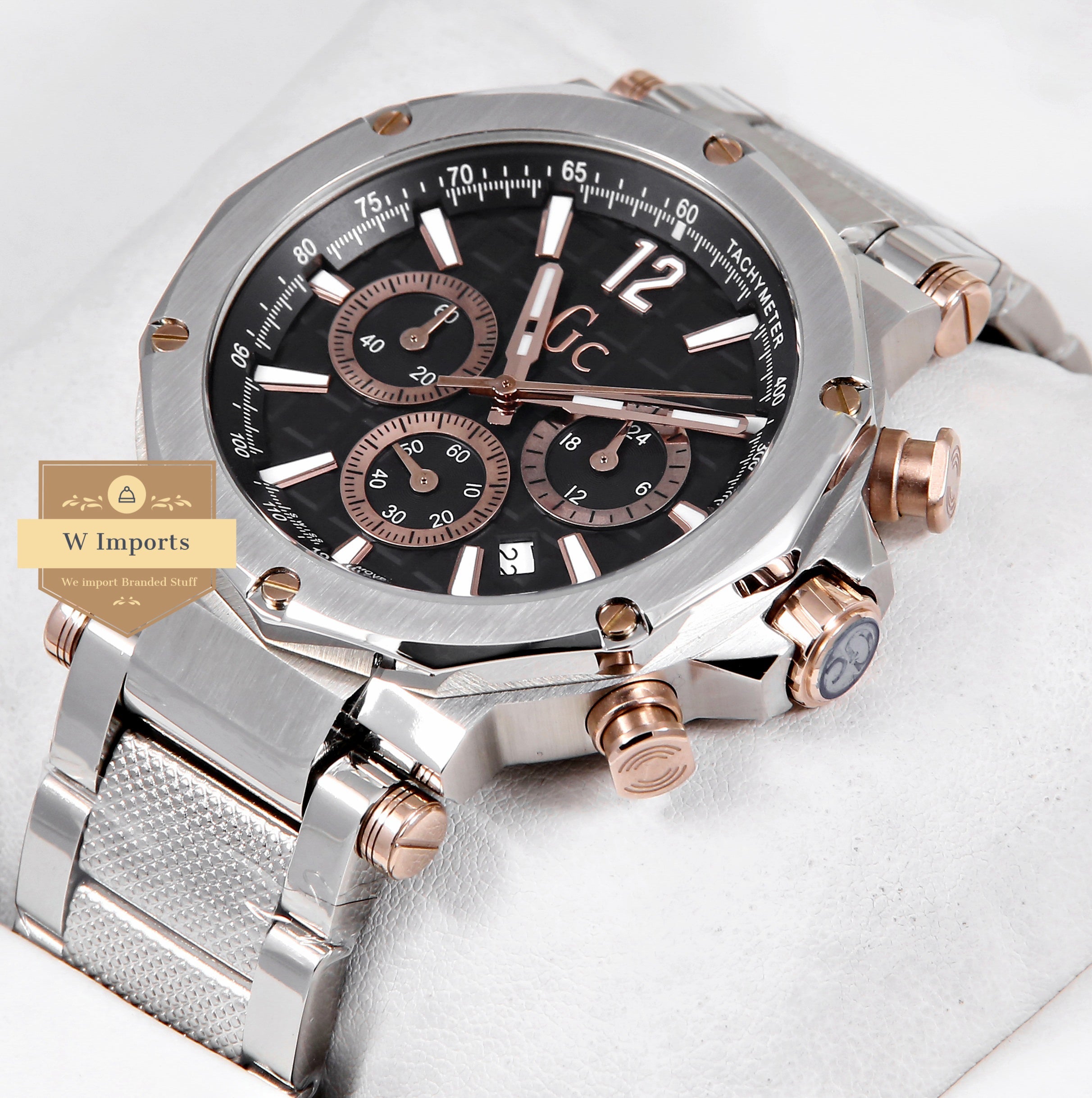 Latest Collection Chronograph Silver With Black Dial