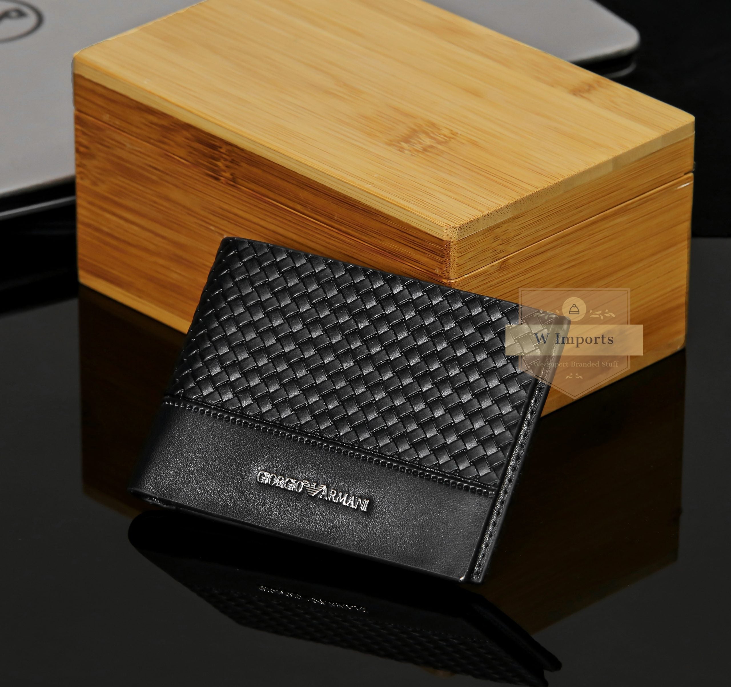 Latest Black Leather Bifold Wallet For Men ( 82B )