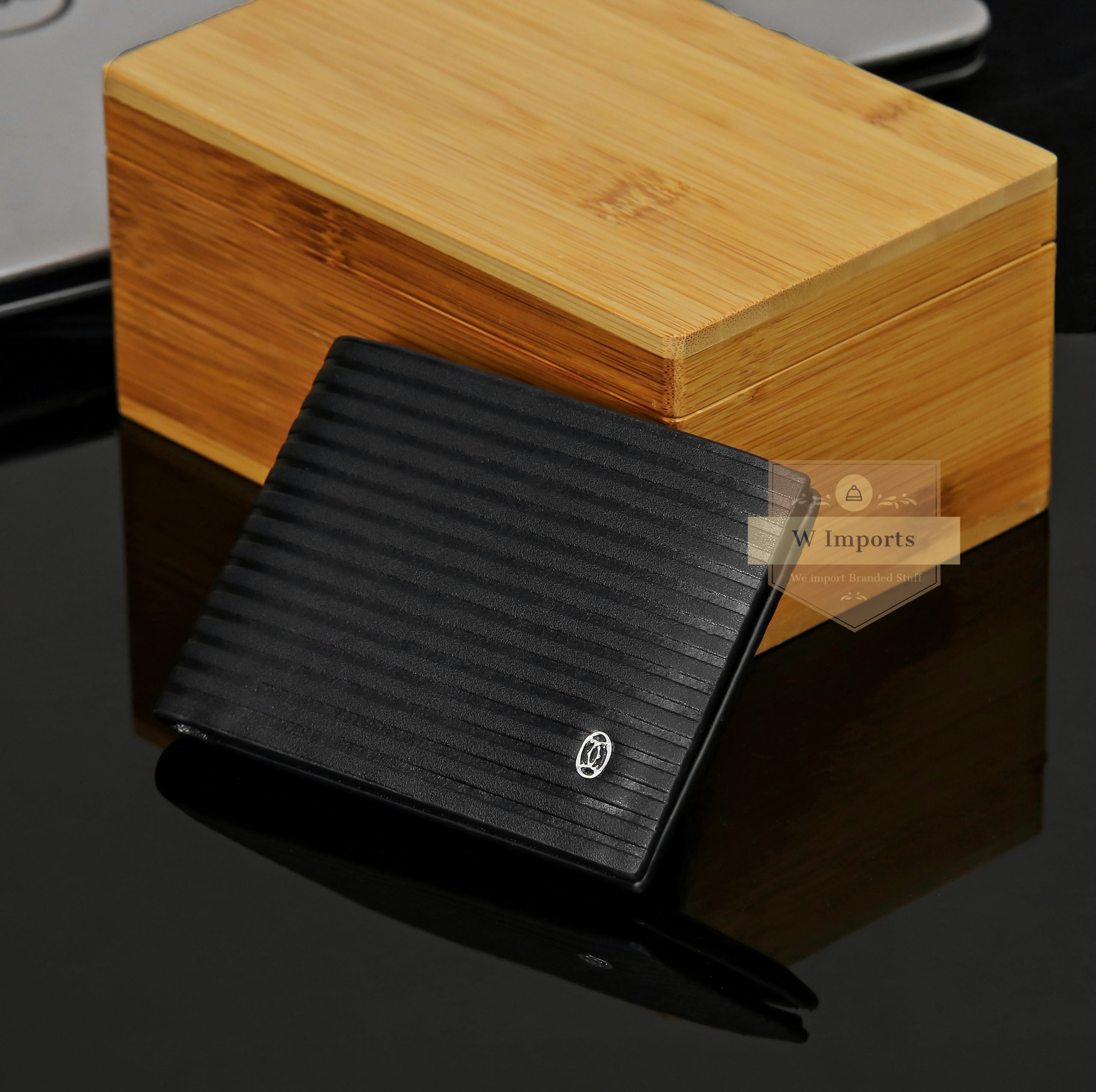 Latest Black Leather Bifold Wallet For Men ( 78B )