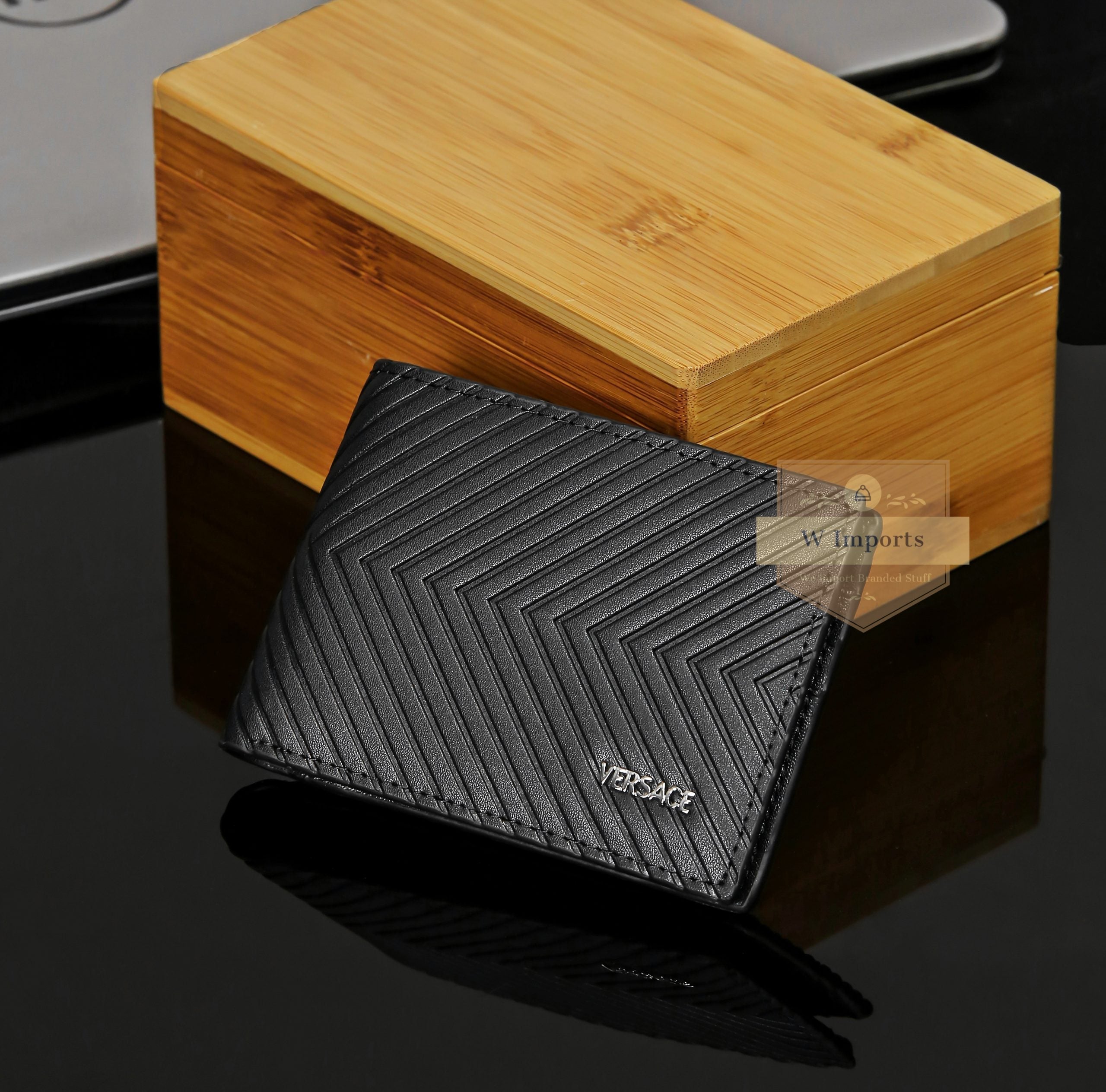 Latest Black Leather Bifold Wallet For Men (N-36)