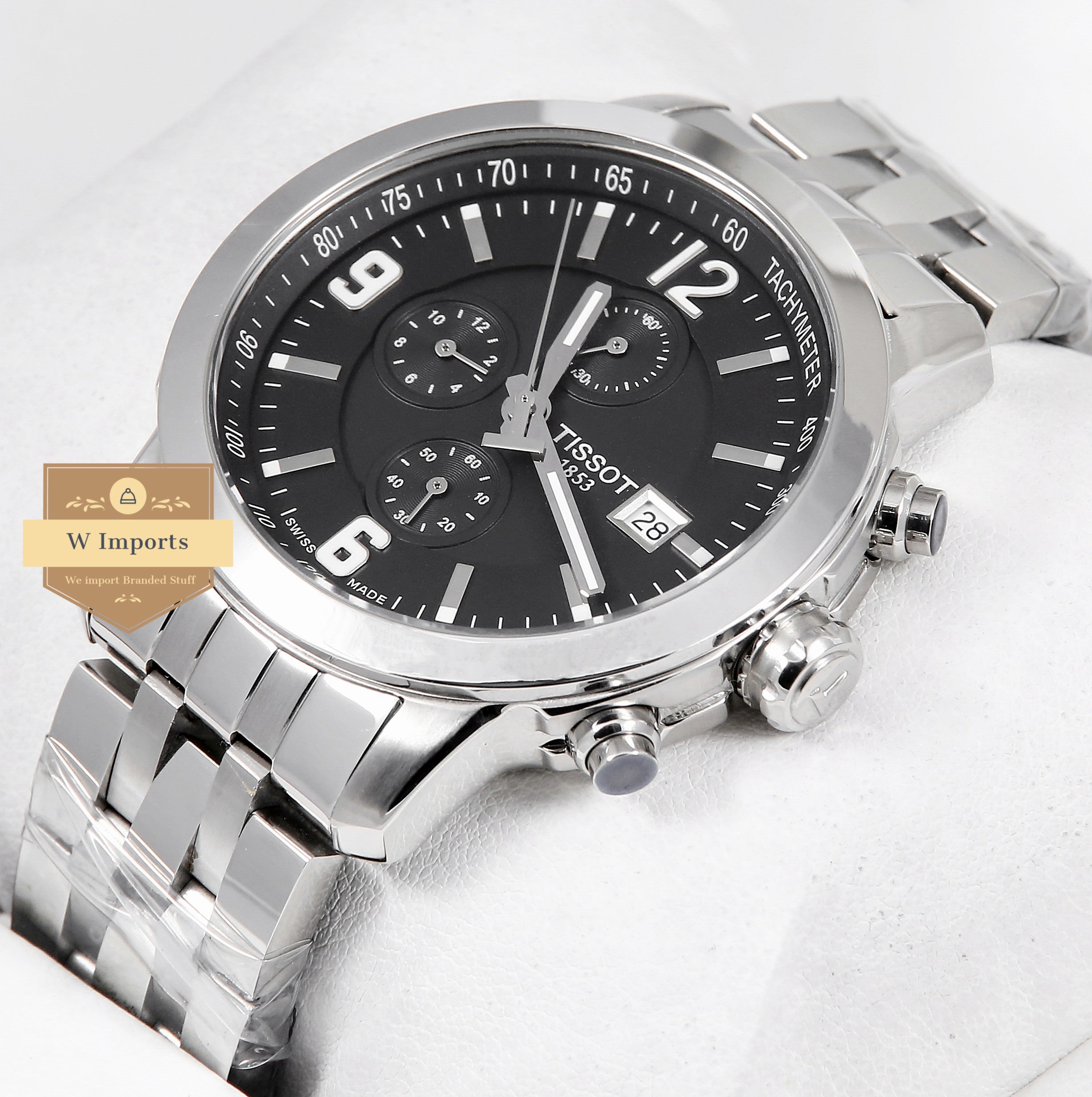 Latest Collection Chronograph Silver With Black Dial