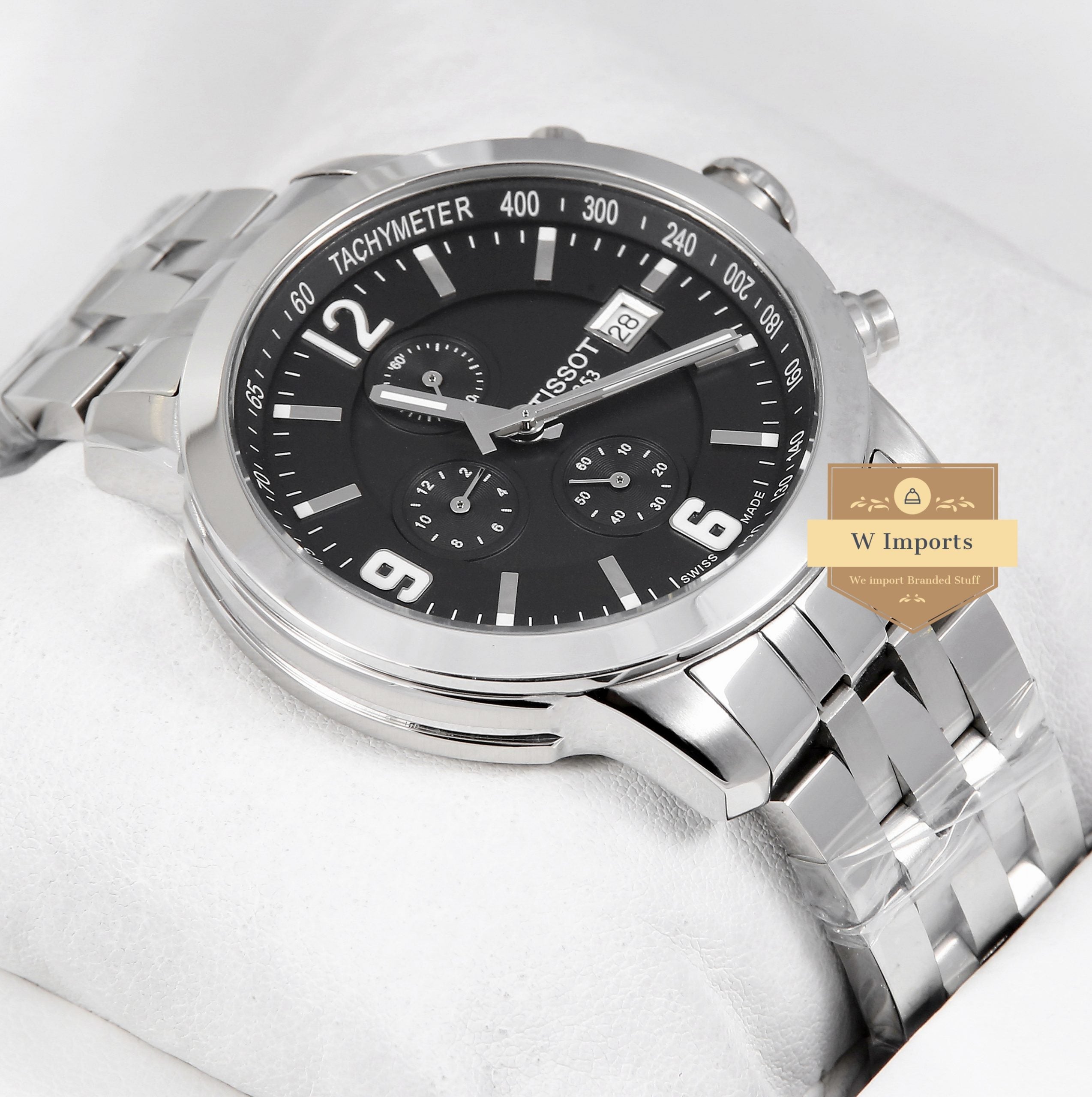 Latest Collection Chronograph Silver With Black Dial