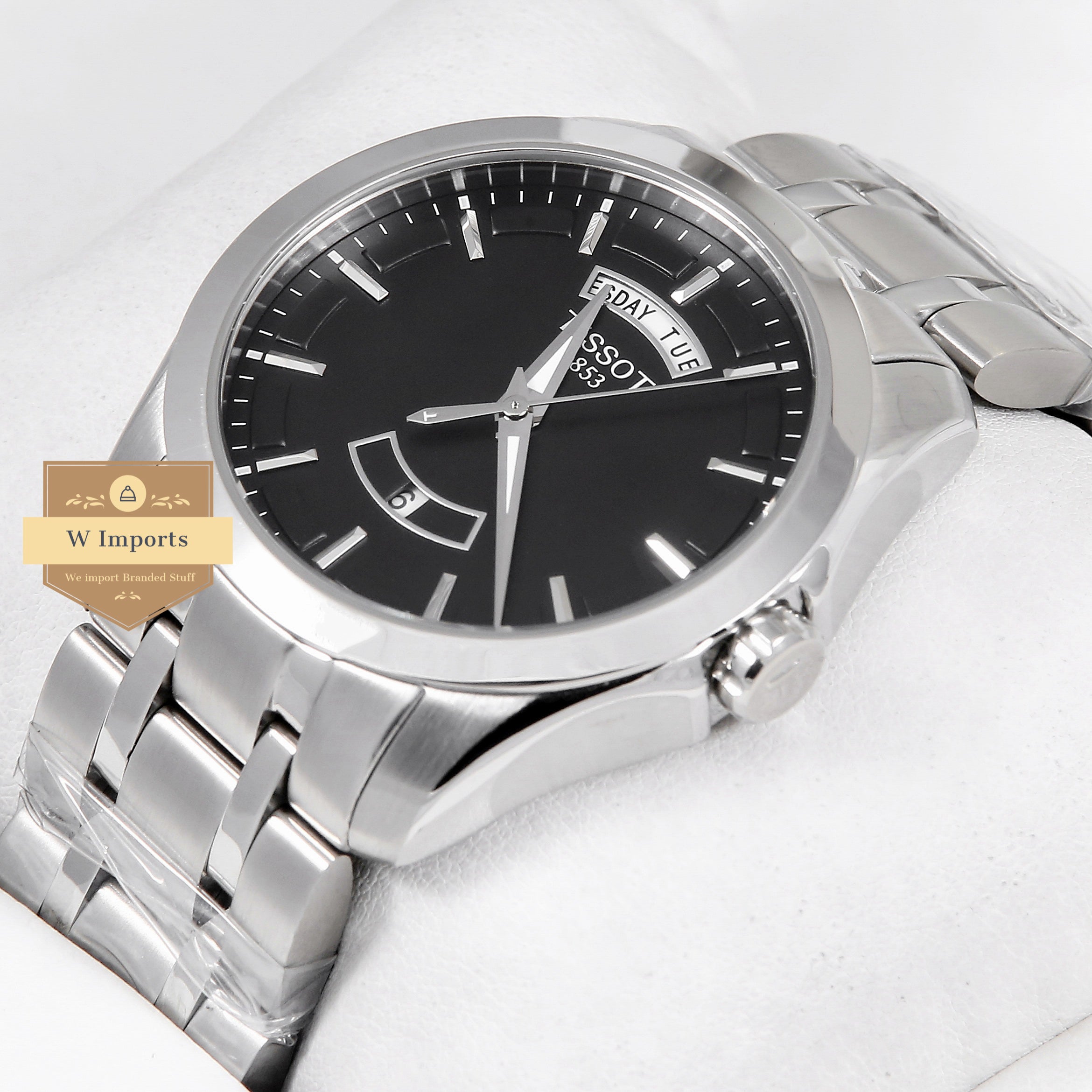 Latest Collection All Silver With Black Dial