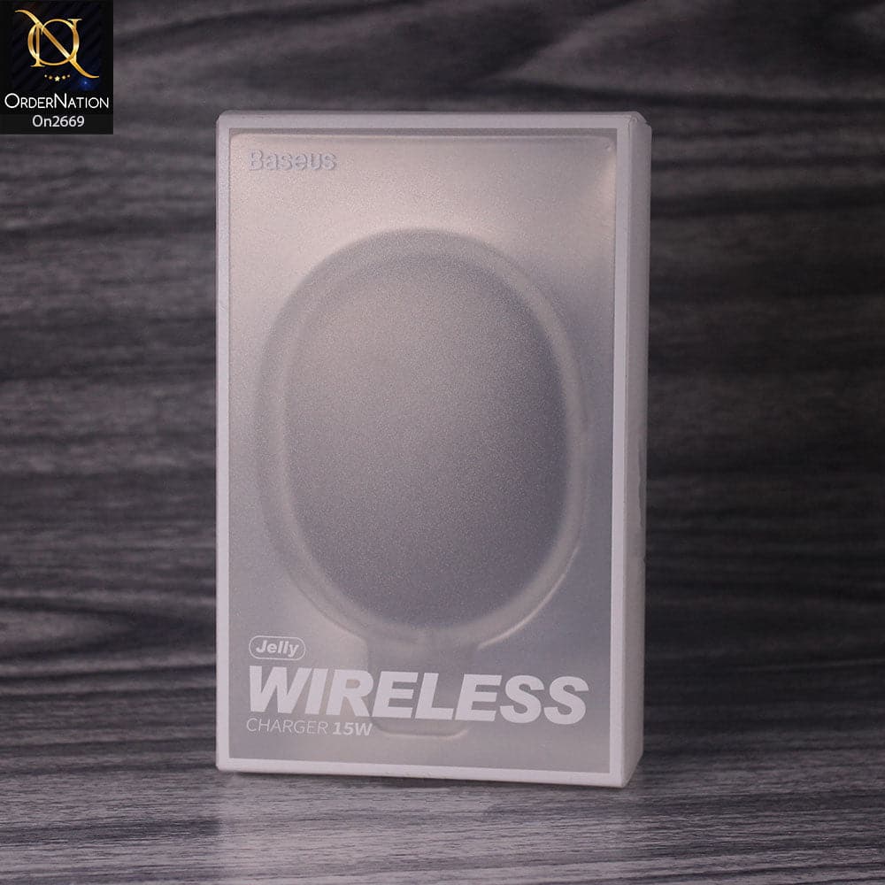 Wireless Charger - Black - Baseus Jelly Wireless Induction Charger 15W