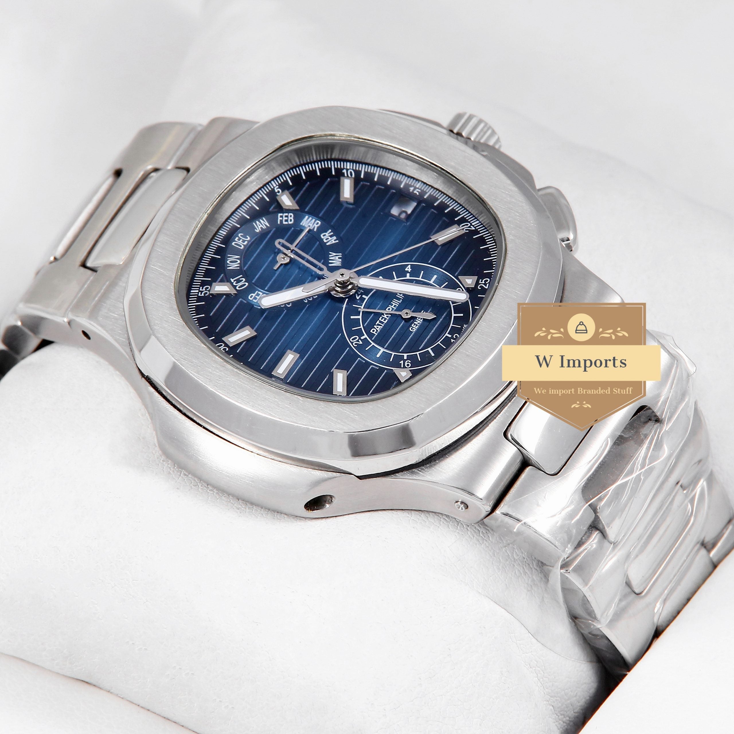 Latest Collection Silver With Blue Dial Automatic Watch