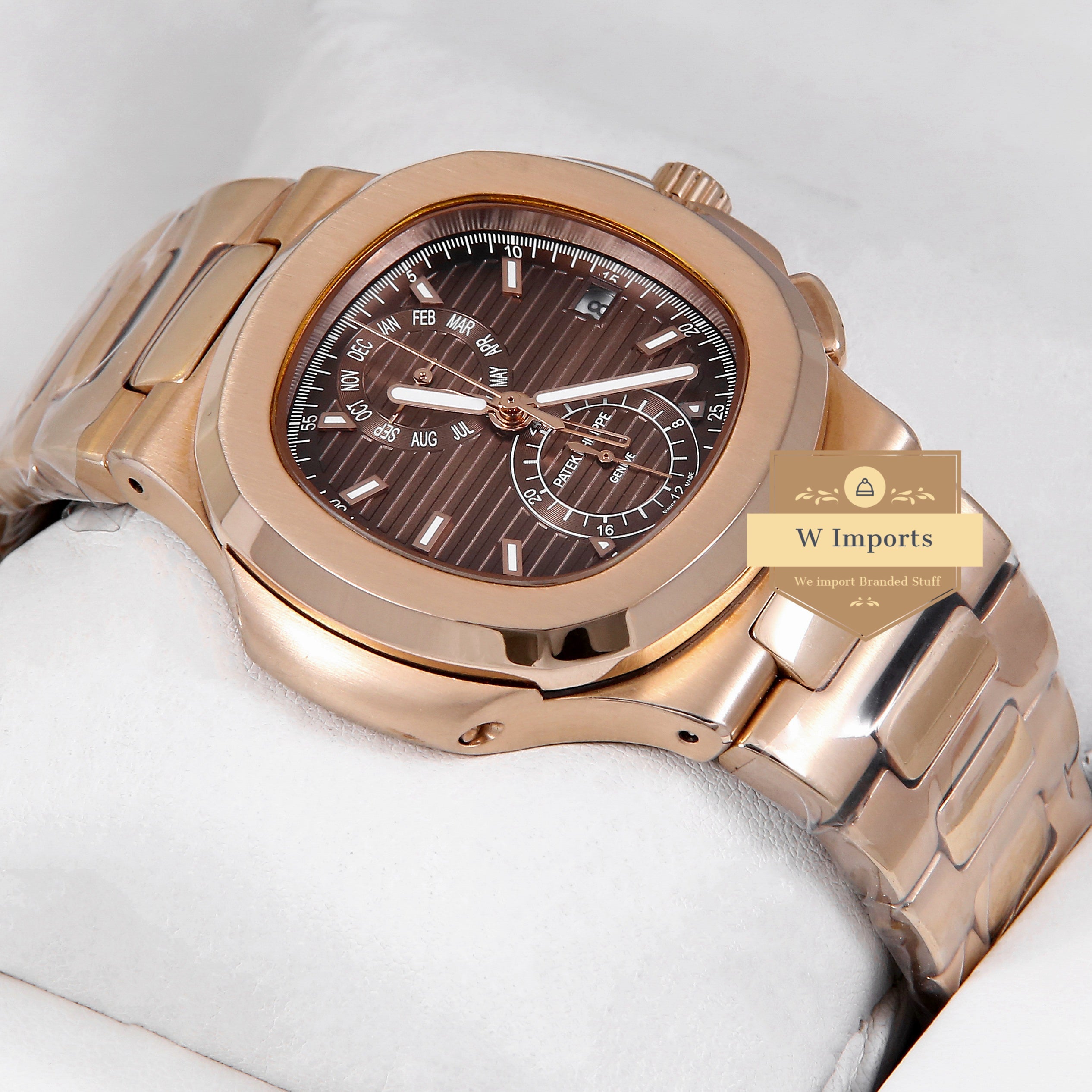 Latest Collection Rose Gold With Brown Dial Automatic Watch