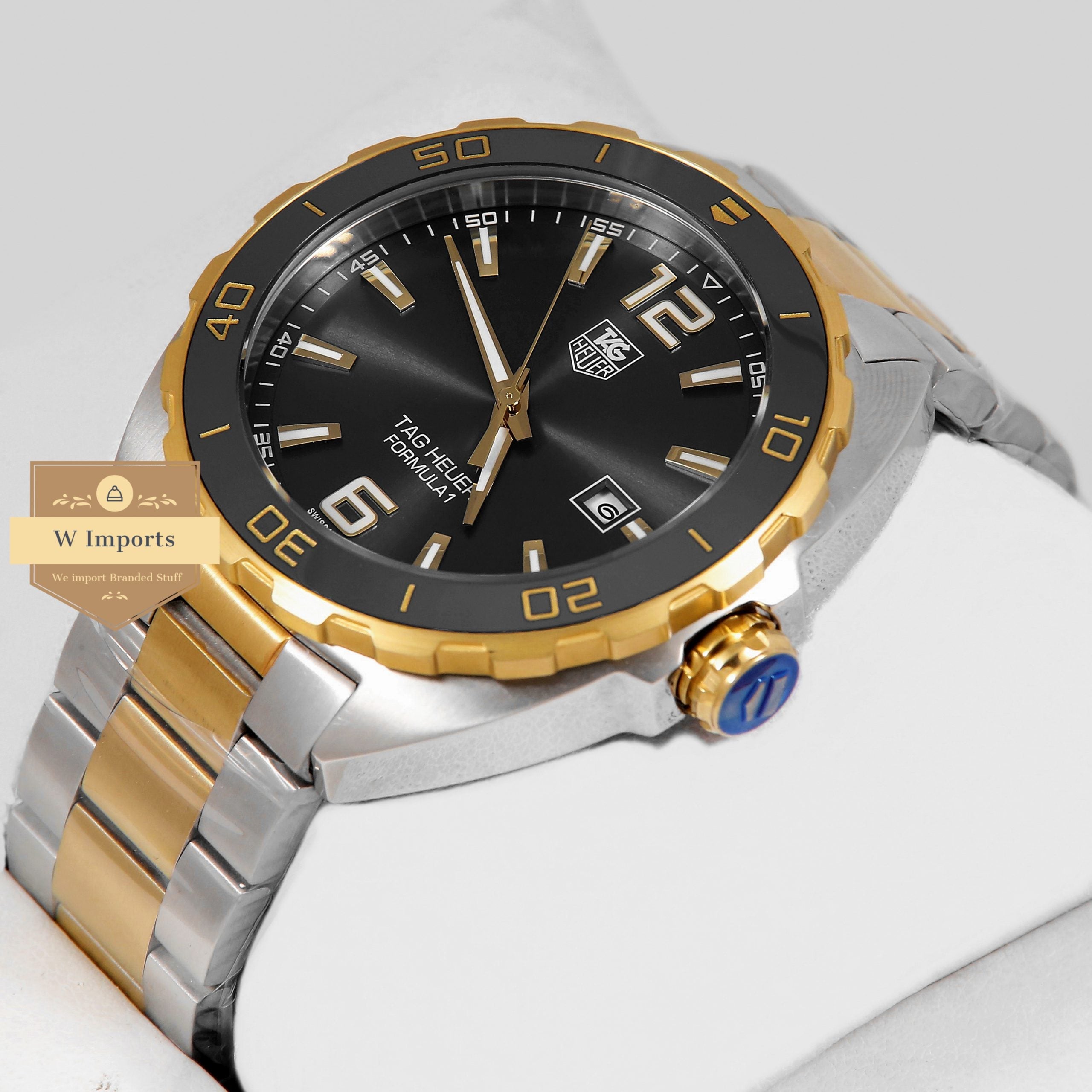 Latest Collection Two Tone Yellow Gold With Black Dial & Bezel Automatic Watch
