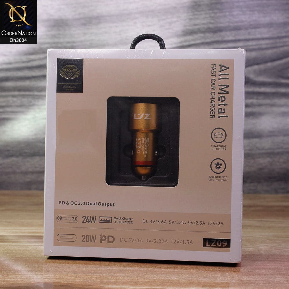 LYZ - LZ09 - All Metal Full Compatible Fast Car Charger