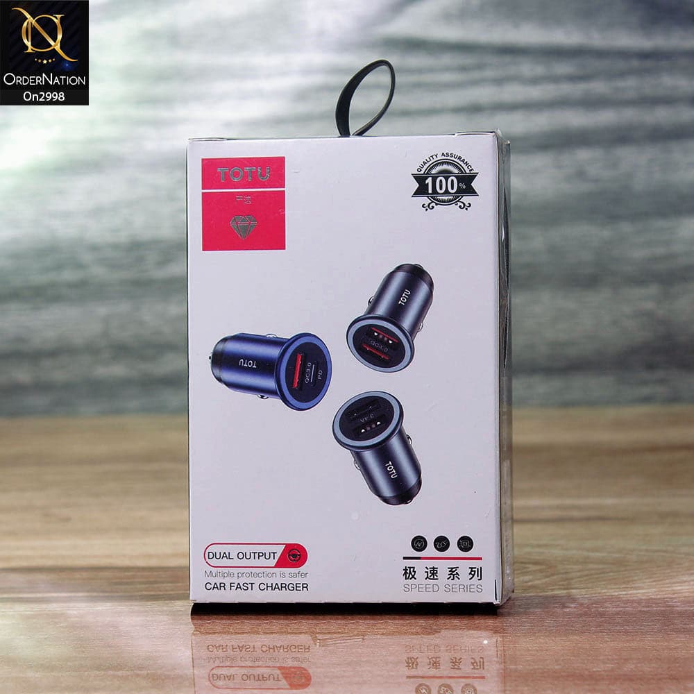 Gray - ToTu Premium 17W and 3.4 A Speed Series Usb Fast Charging
