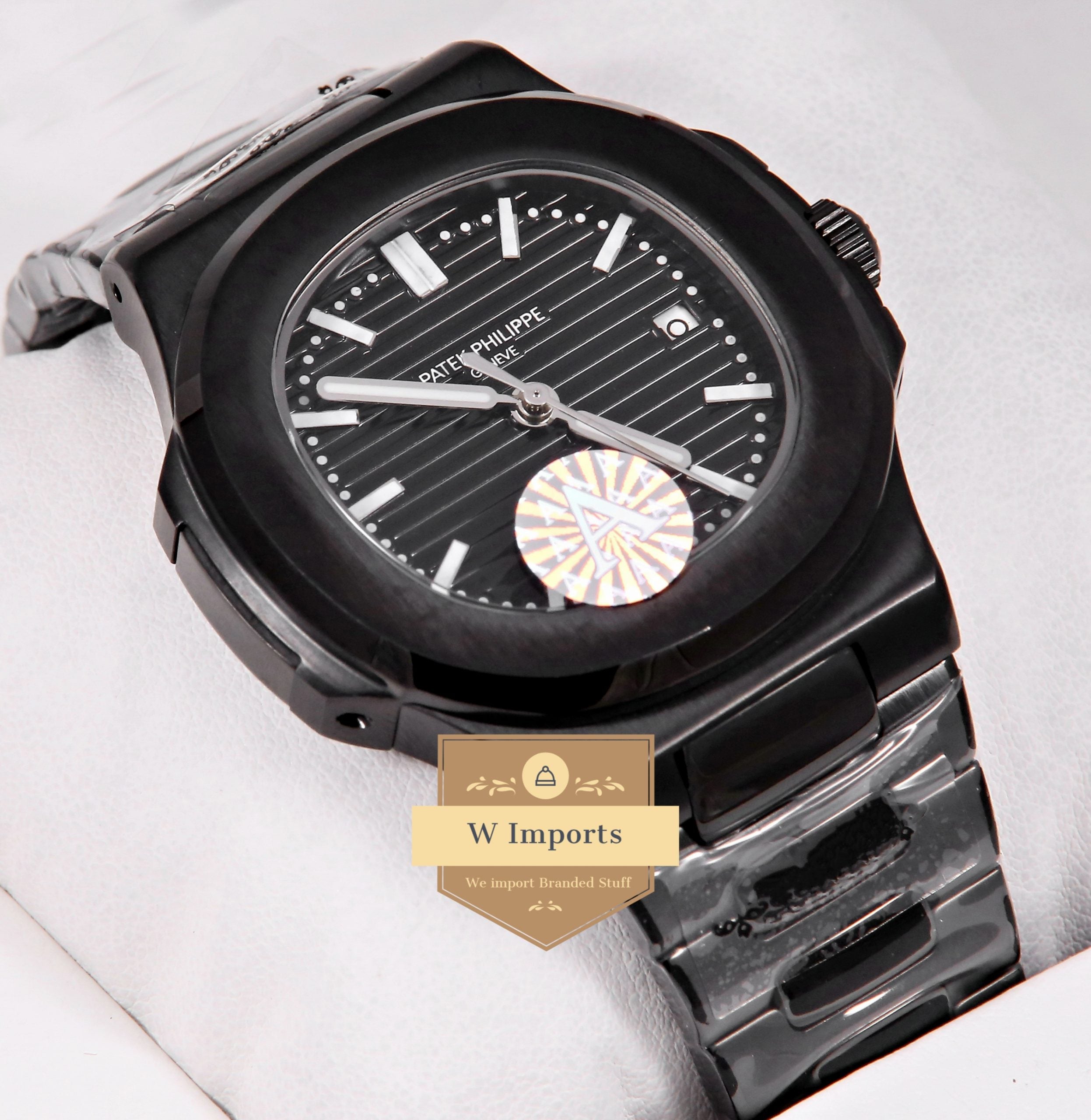 Latest Collection All Black With Dial & White Index Automatic Watch