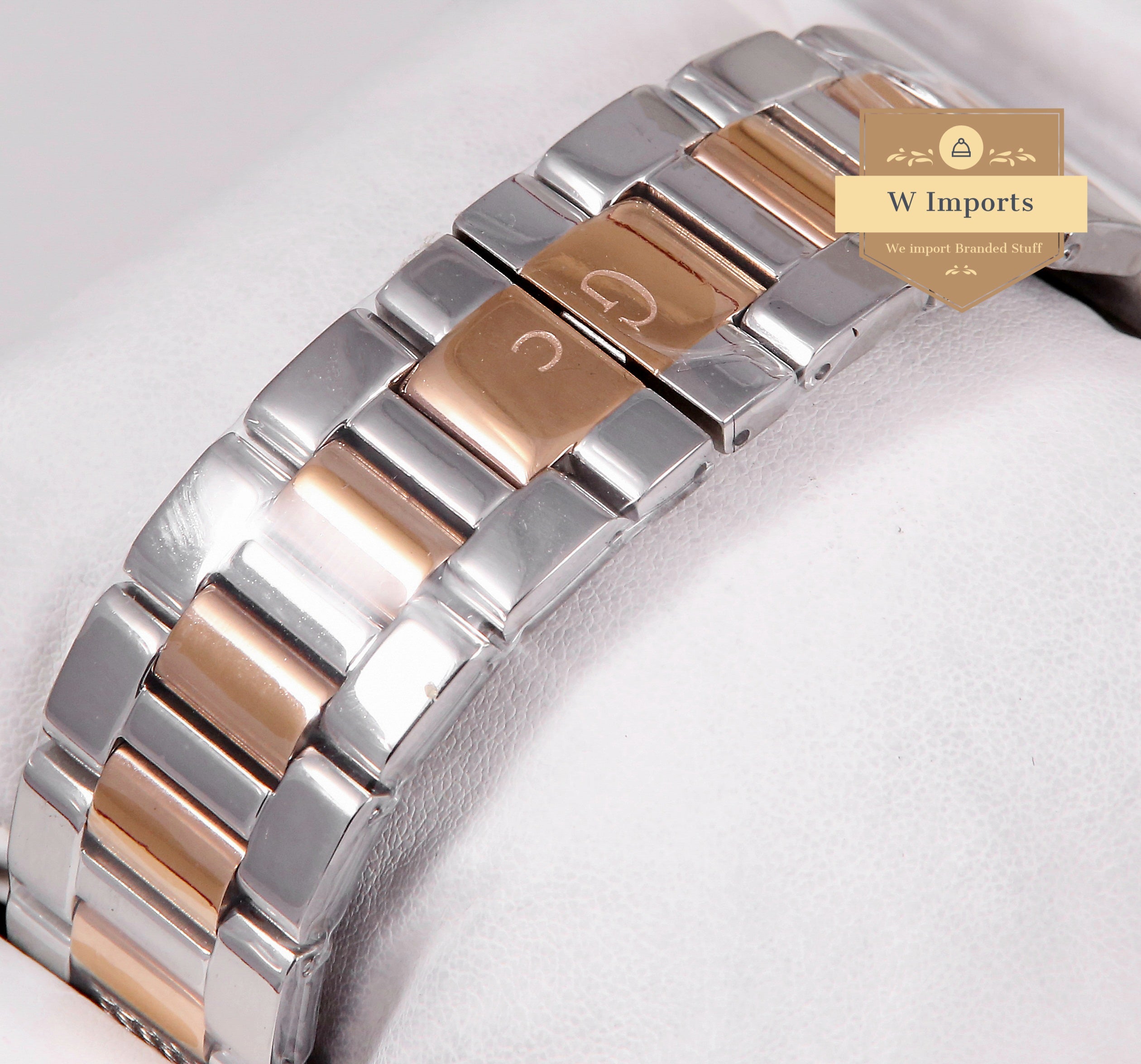 Latest Collection Cable Force Chronograph Two Tone Rose Gold With Blue Dial