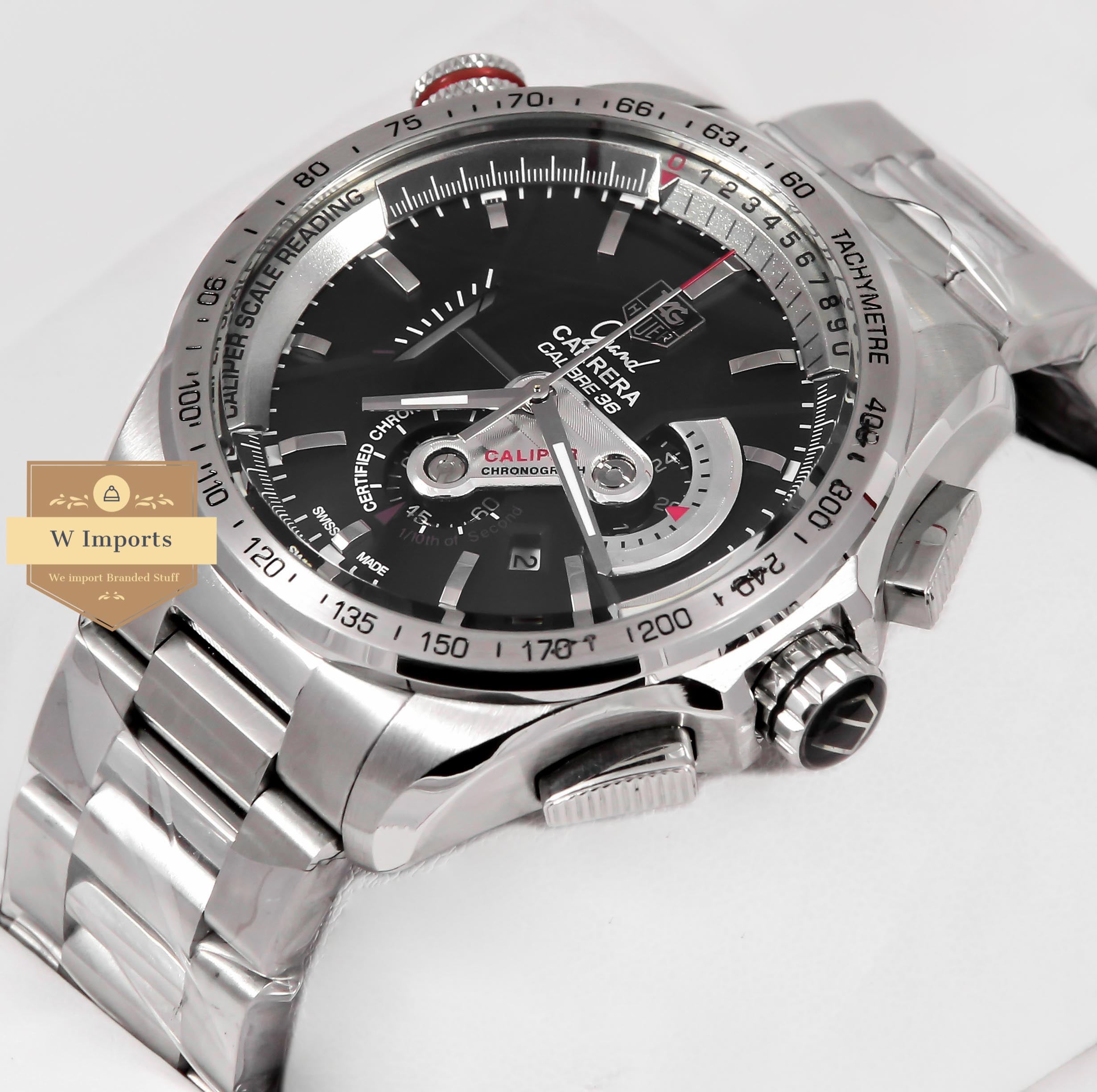 Latest Collection Chronograph Silver With Black Dial