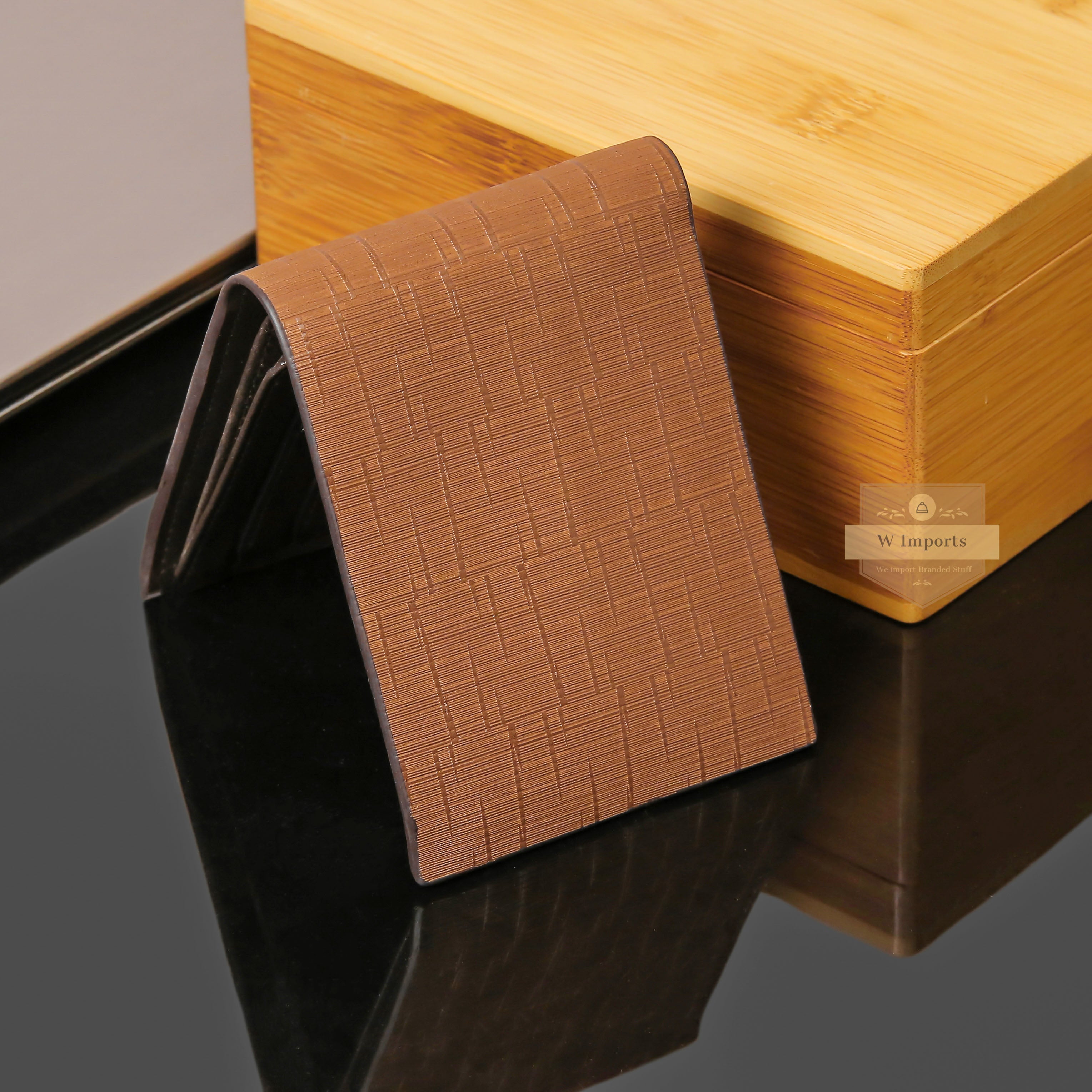 Latest Brown Leather Bifold Wallet For Men (N-182)