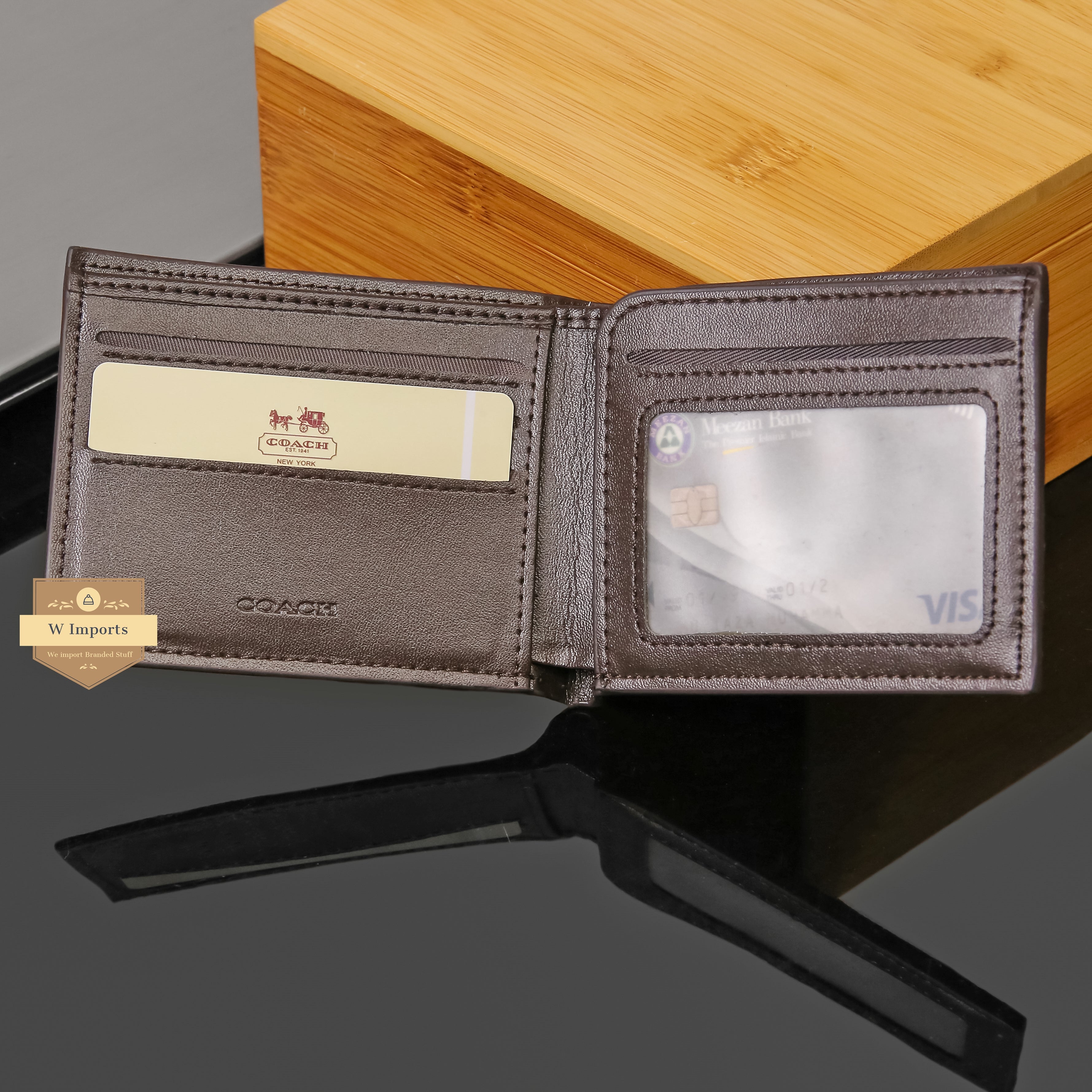 Brown Leather Bifold Wallet For Men (N-75)