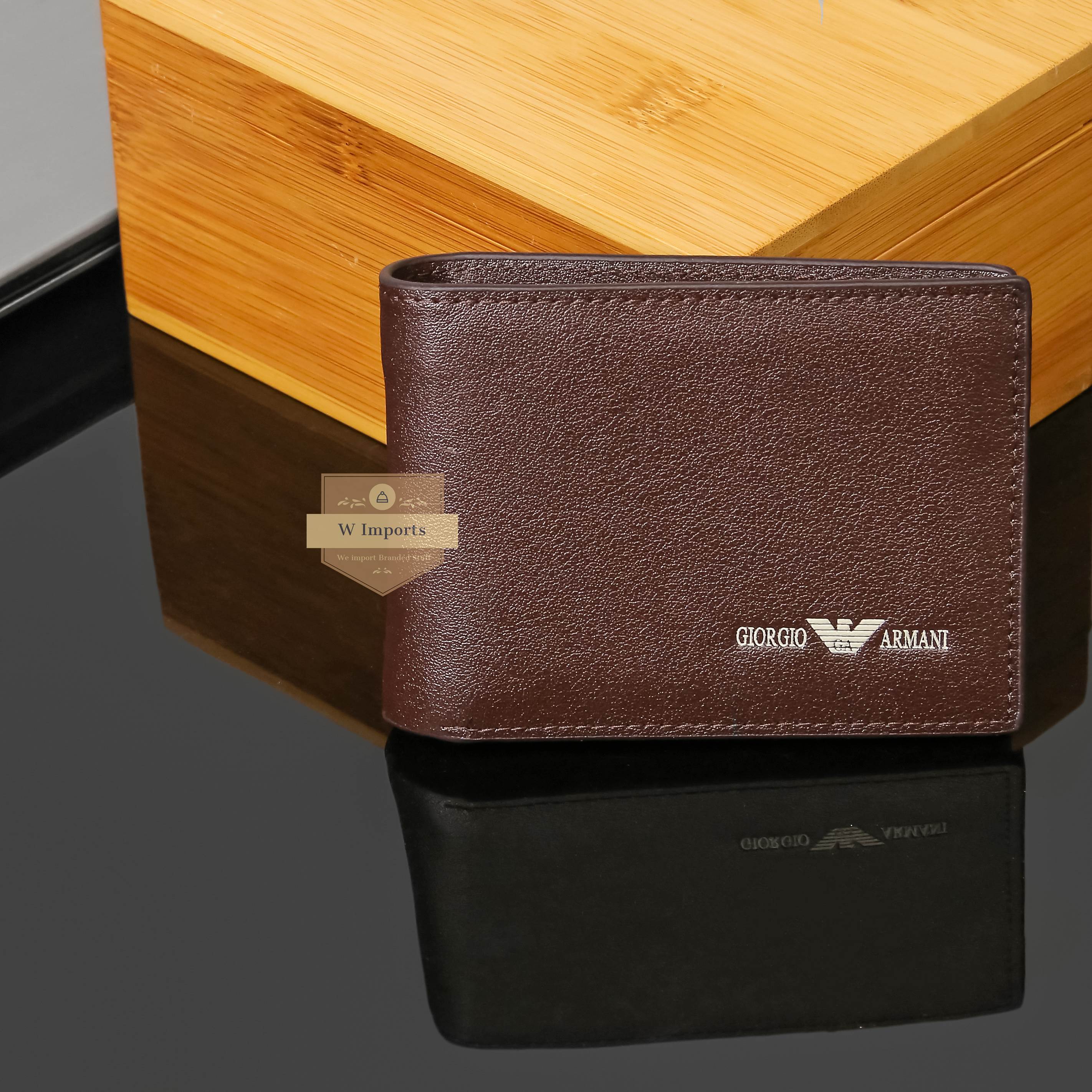 Brown Leather Bifold Wallet For Men (N-9)