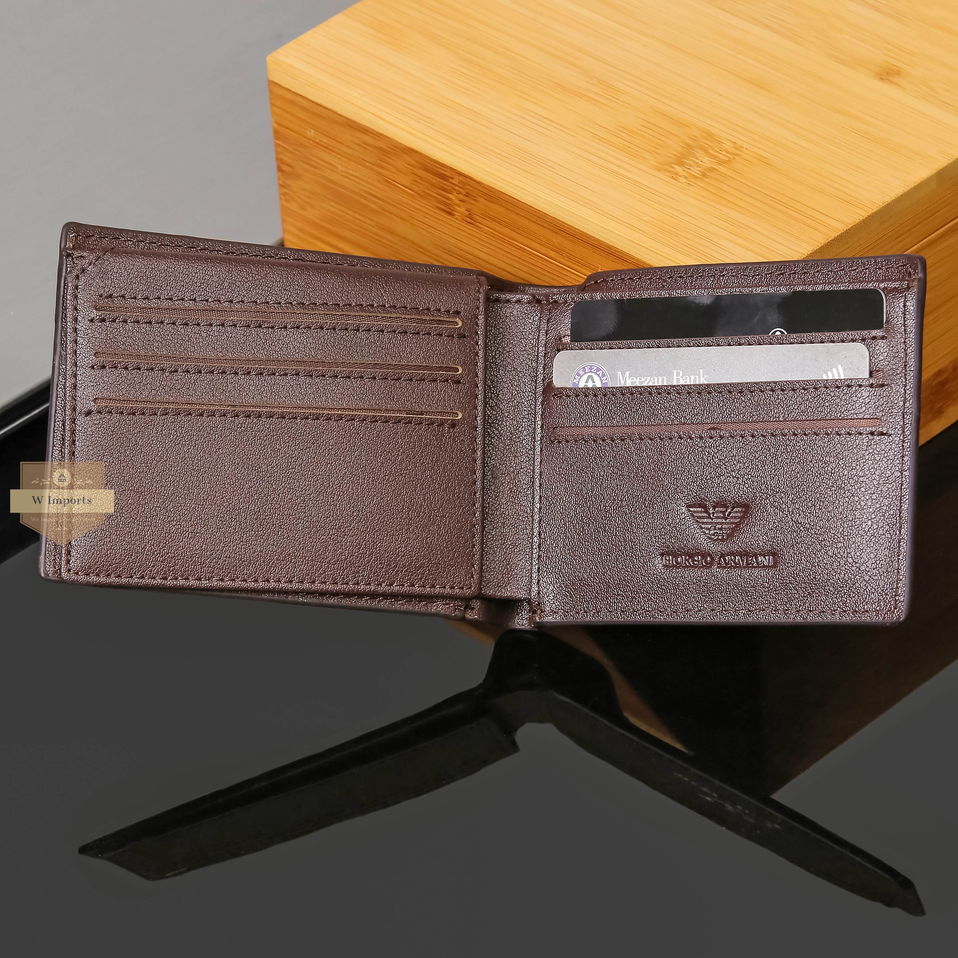 Brown Leather Bifold Wallet For Men (N-9)