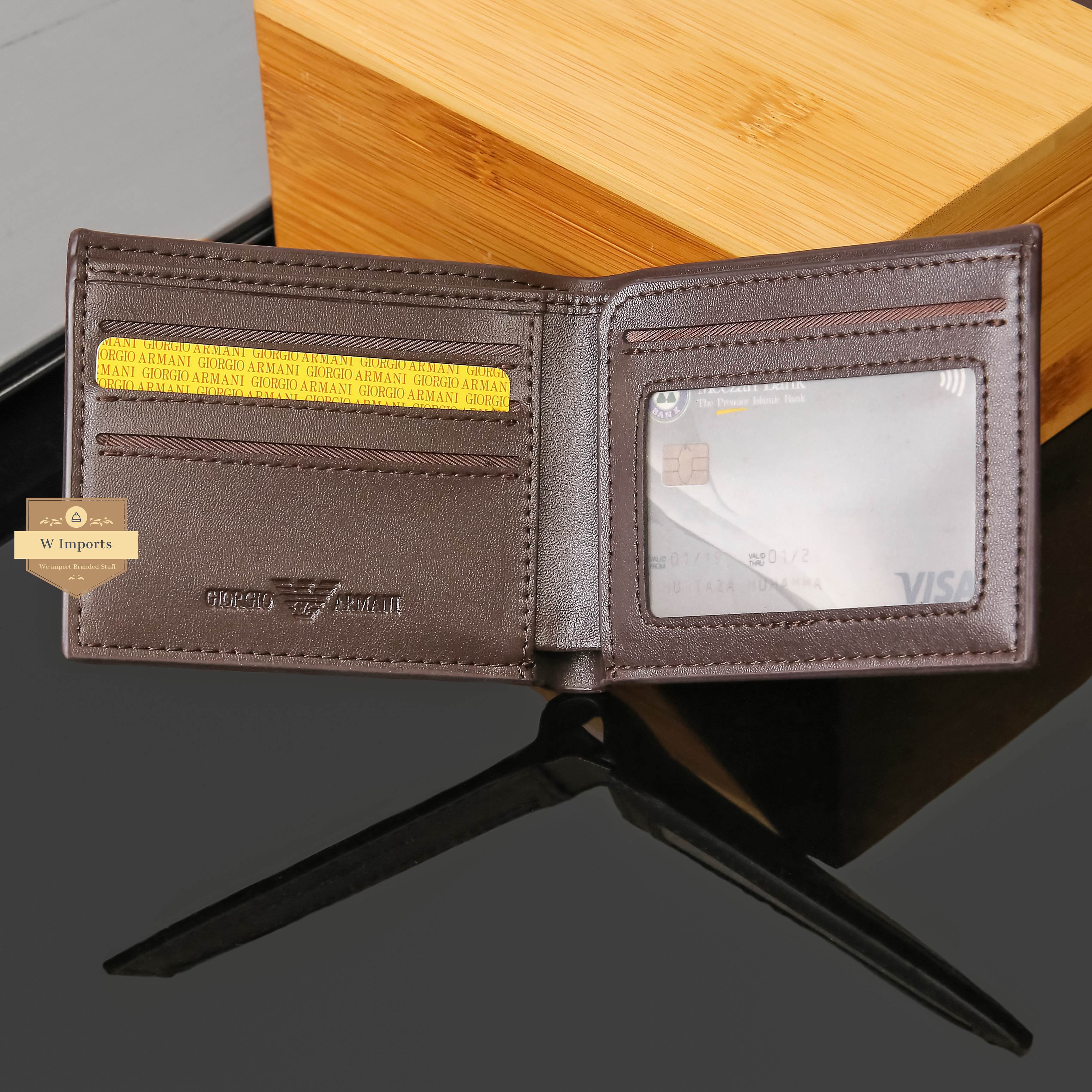 Brown Leather Bifold Wallet For Men (N-129)