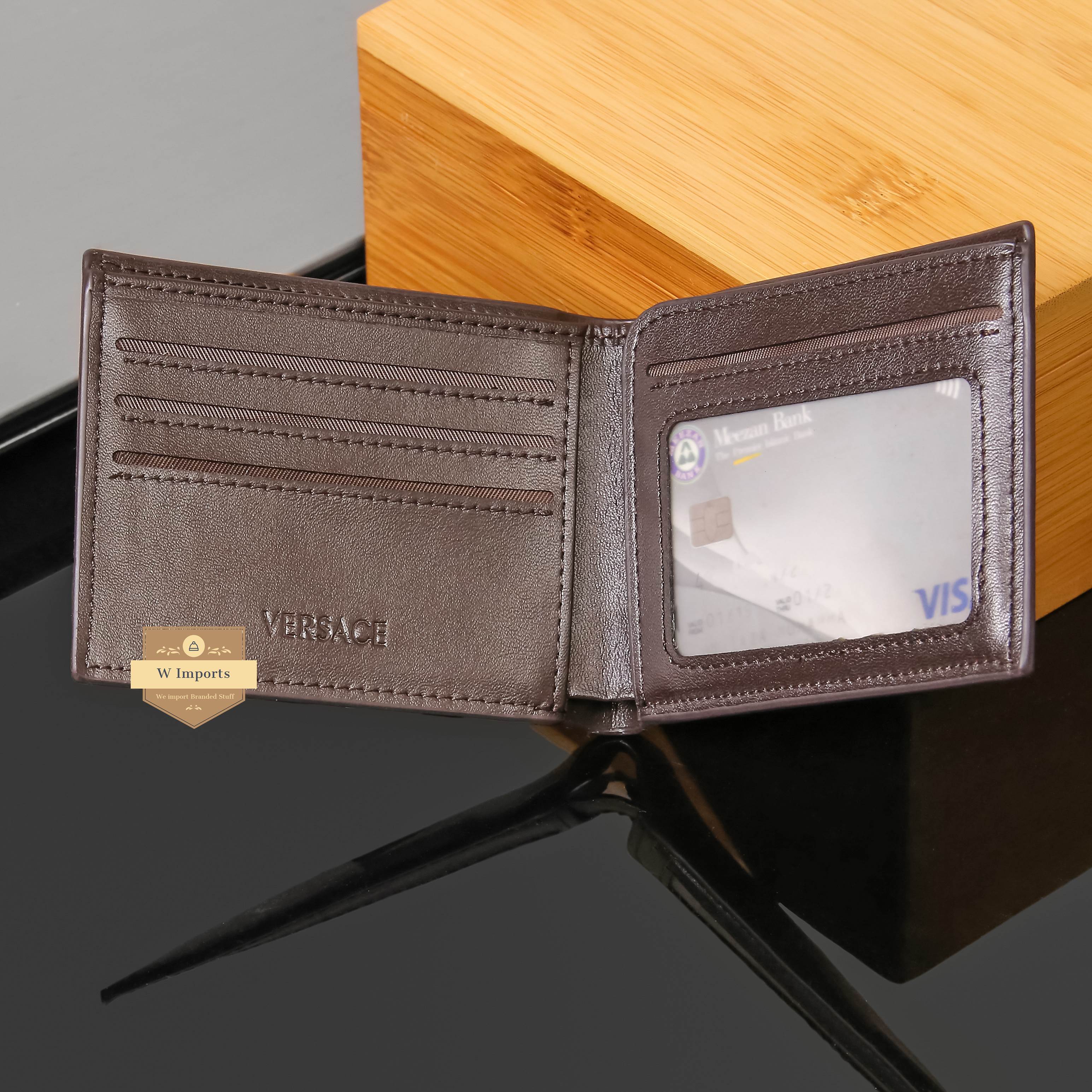 Brown Leather Bifold Wallet For Men (N-63)