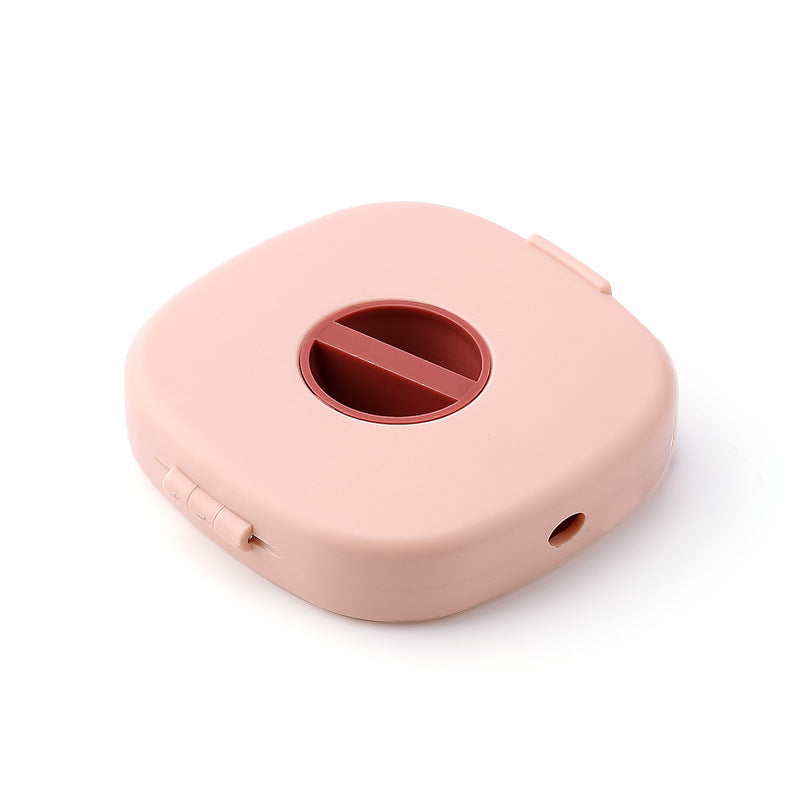 Wire Cable Rotatable Storage Box and Mobile Phone Holder Portable Round