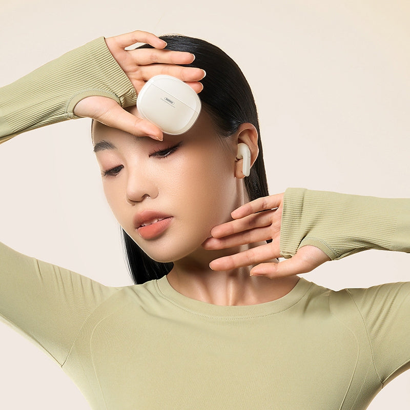 Remax Crystal Series Cozypods W10N Anc+Enc Earbuds for Music & Call Bluetooth 5.3 Tws Wireless Earbud In-Ear Headphones Earphone