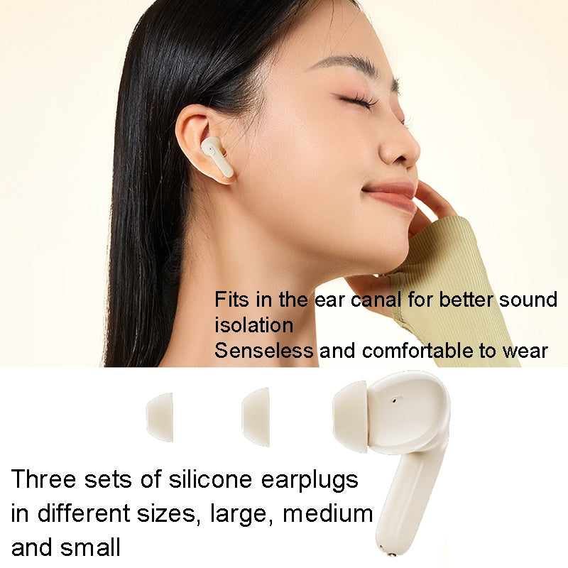 Remax Crystal Series Cozypods W10N Anc+Enc Earbuds for Music & Call Bluetooth 5.3 Tws Wireless Earbud In-Ear Headphones Earphone