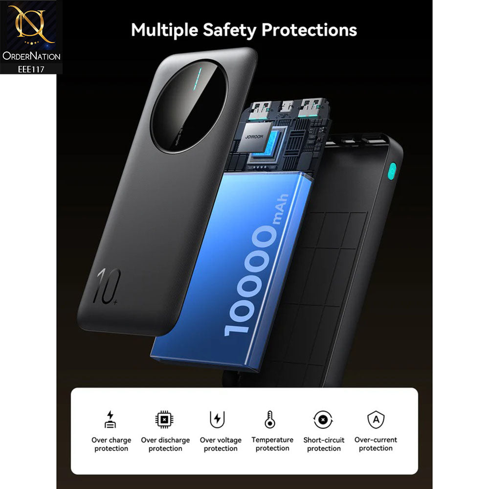 Joyroom JR-PBF12 2.4A LED Power Bank 22.5W 10000mAh - (Black)