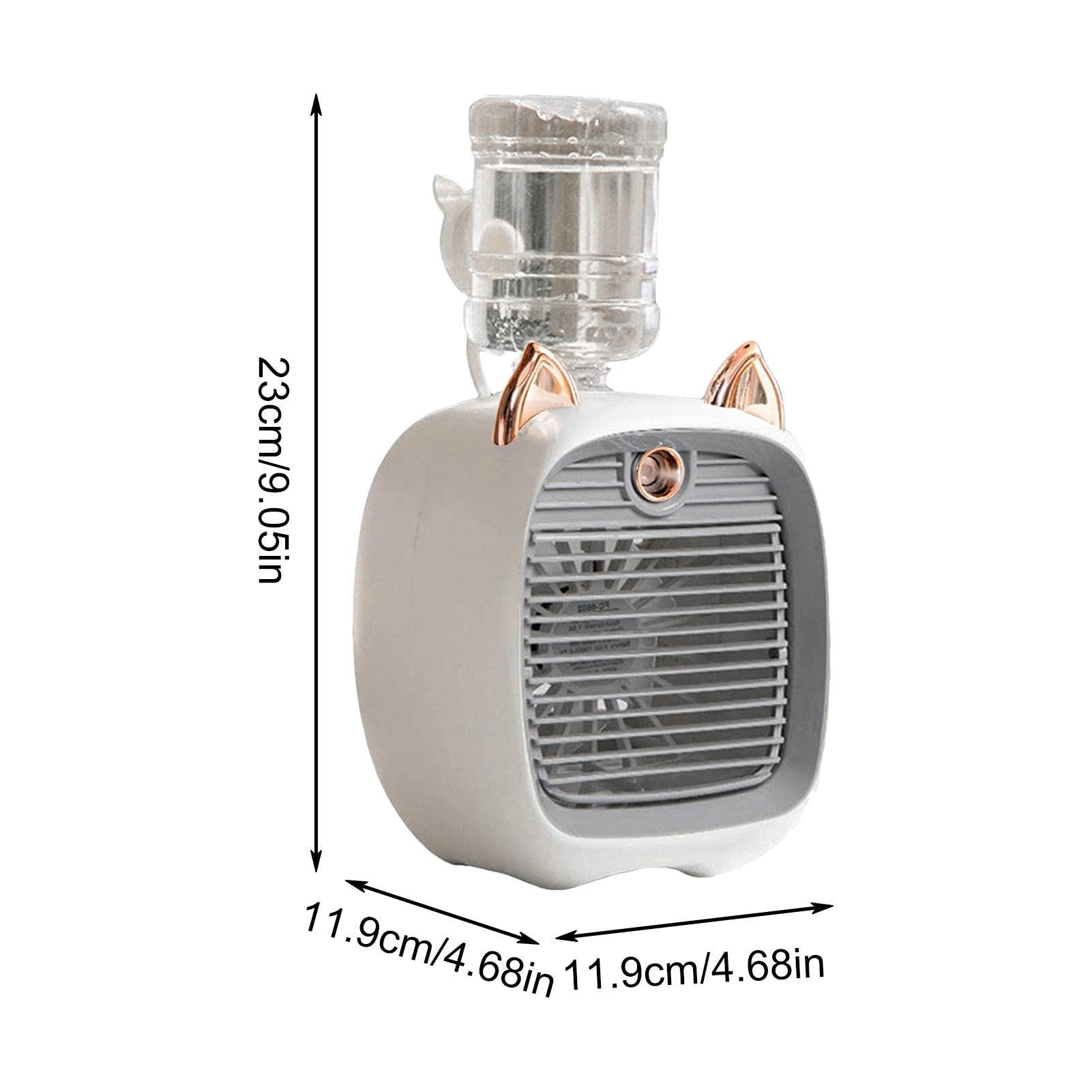 Mini Rechargeable Evaporative Air Conditioner Fan & Humidifier With Water Bottle