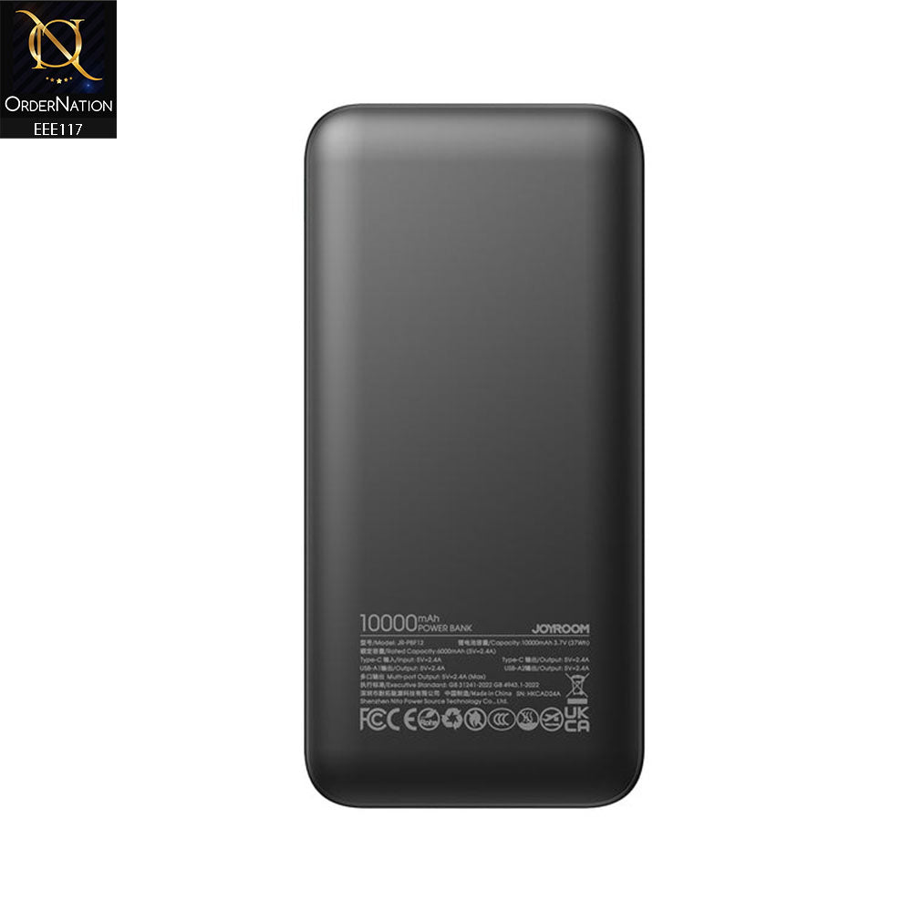 Joyroom JR-PBF12 2.4A LED Power Bank 22.5W 10000mAh - (Black)