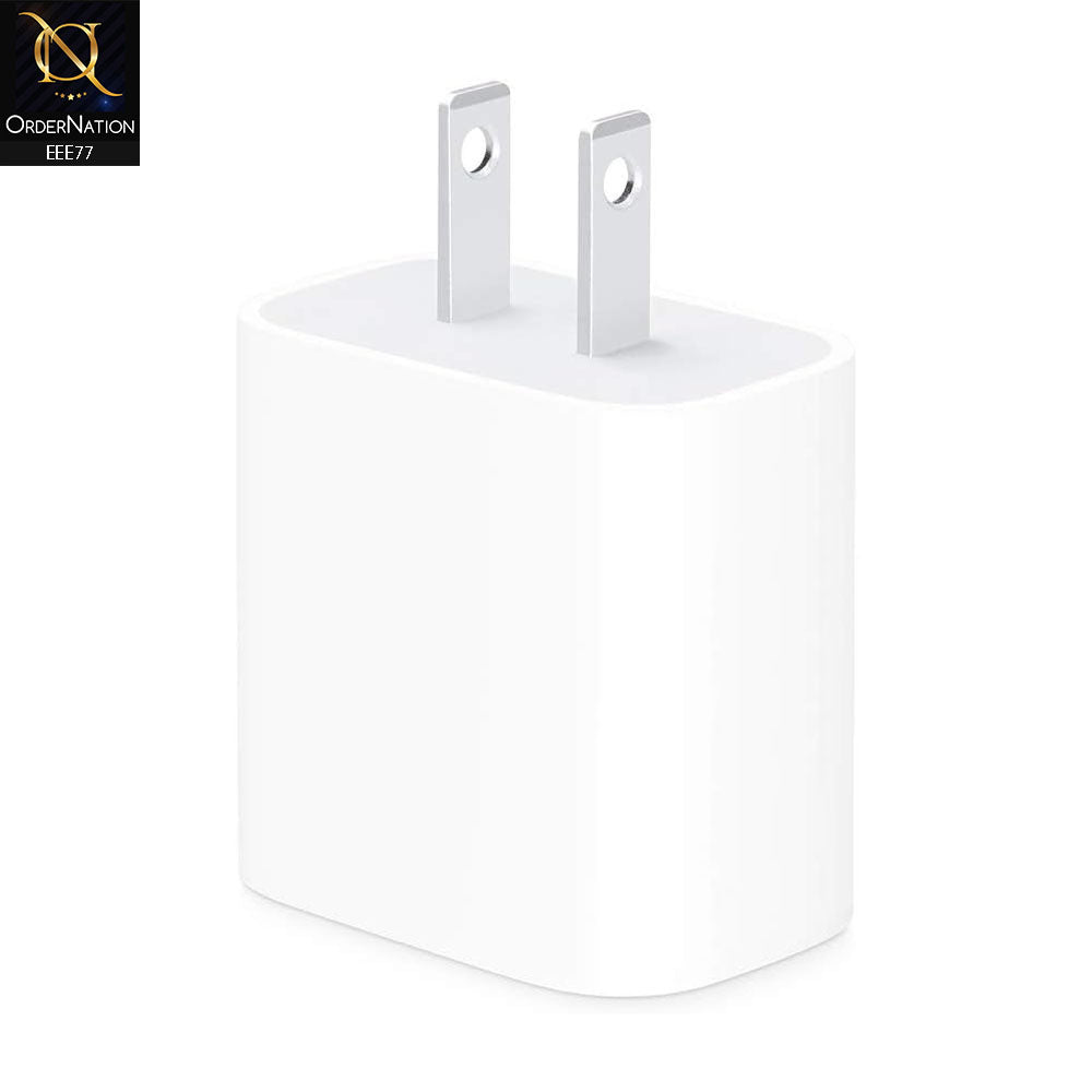 White - 20W USB Type-C to C Power Adapter
