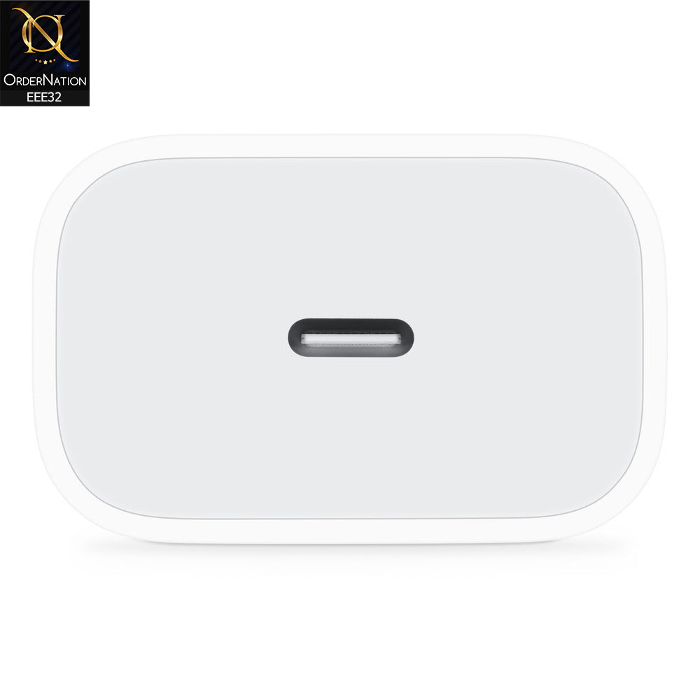 White - 25W USB-C Power Adapter