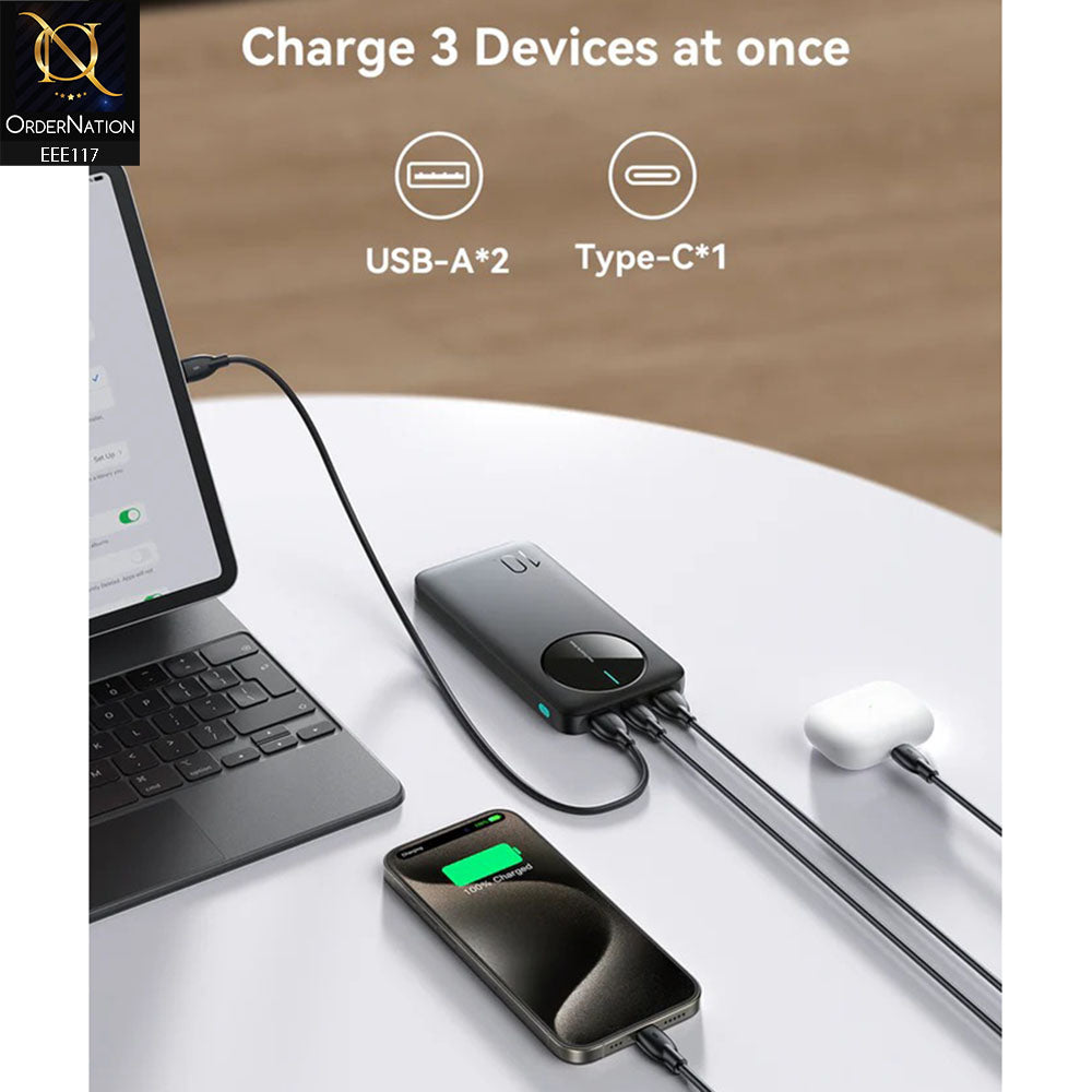 Joyroom JR-PBF12 2.4A LED Power Bank 22.5W 10000mAh - (Black)