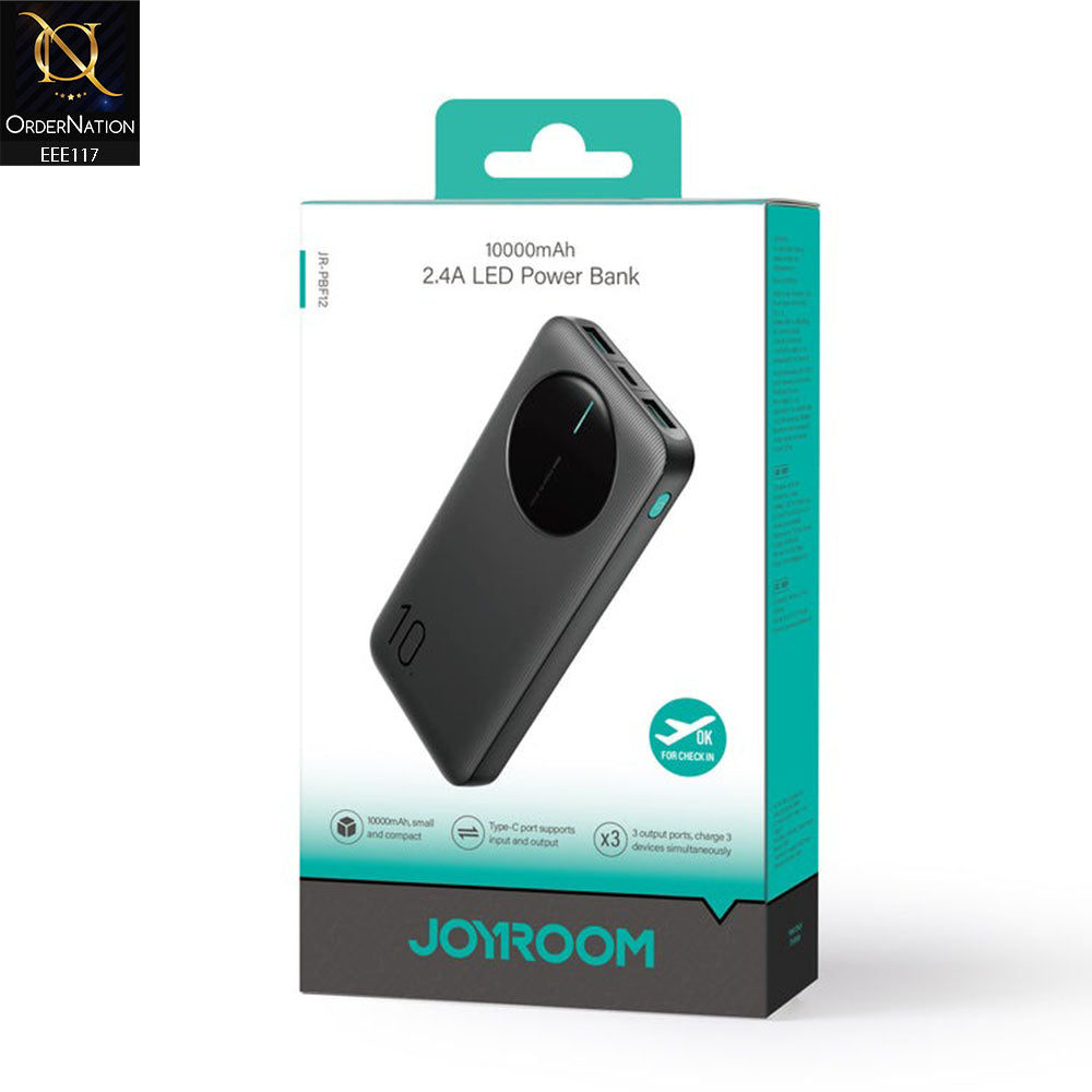 Joyroom JR-PBF12 2.4A LED Power Bank 22.5W 10000mAh - (Black)