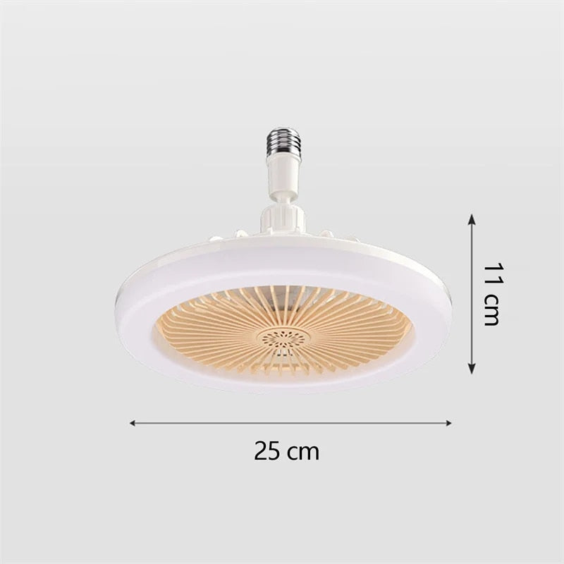 Ceiling Fan with LED Light & Remote 2-in-1, 30W for Bedroom & Living Room