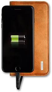 ZHUSE 2 in 1 Leather Phone Cover Bag and 6800mAh PowerBank Cover iPhone Samsung Huawei iPhone XS XSMax with Fast Charging