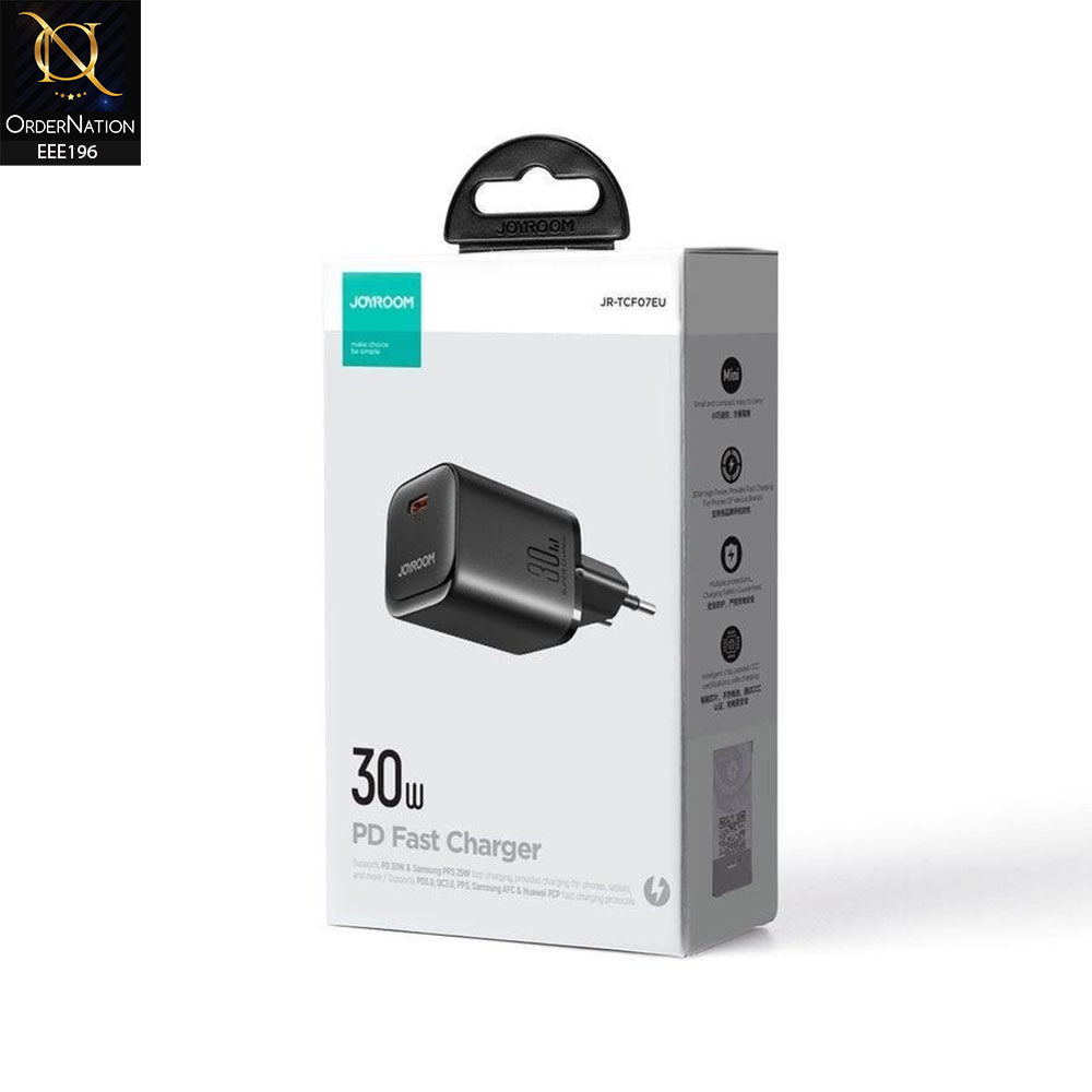 JOYROOM JR-TCF07EU 30W Type-C PD Fast Charger - Black