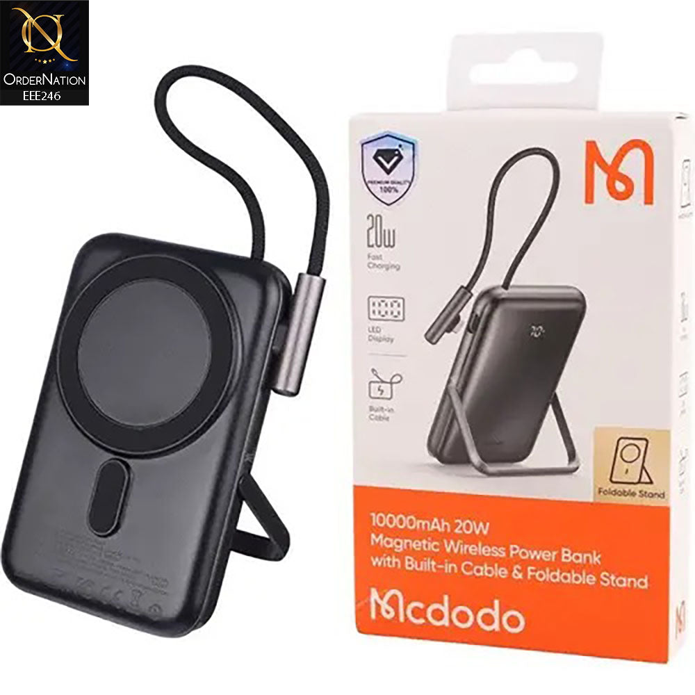 Mcdodo MC-181 10000mAh Wireless Power Bank - Black