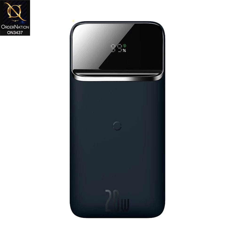 Blue - Baseus Magnetic Wireless Quick Charging Power Bank 20W 10000mAh